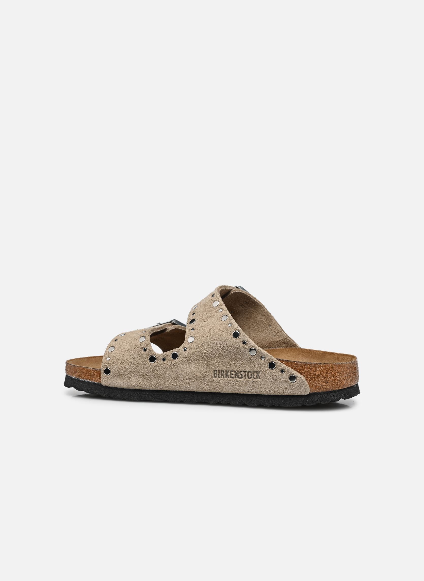 Pantoletten und Clogs Arizona Rivet Suede - Narrow damen braun Birkenstock Pantoletten und Clogs Arizona Rivet Suede - Narrow damen braun TAUPE