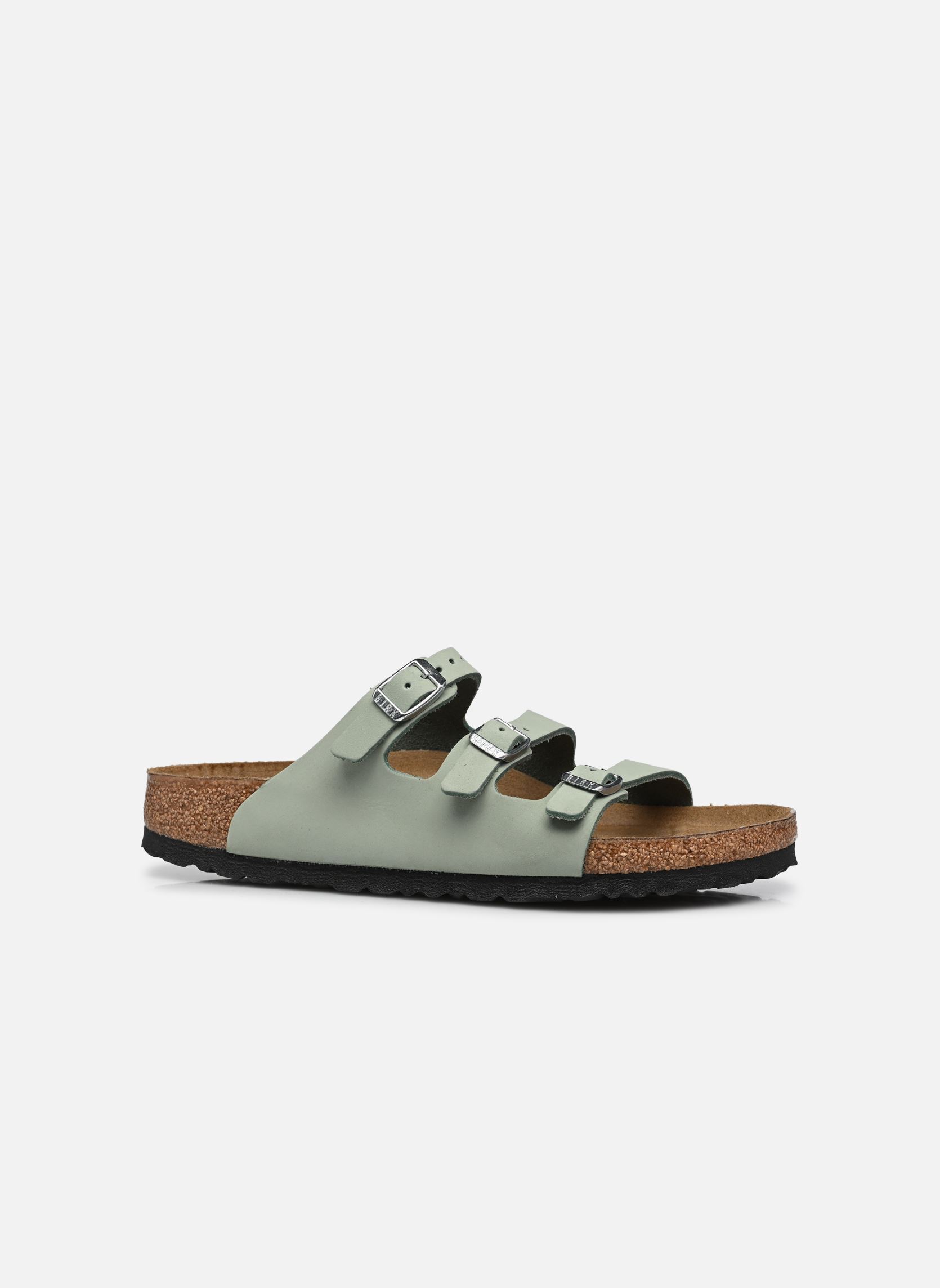 Muilen en klompen Florida Fresh Nubuck - Narrow dames groen Birkenstock Muilen en klompen Florida Fresh Nubuck - Narrow dames groen Pure Sage
