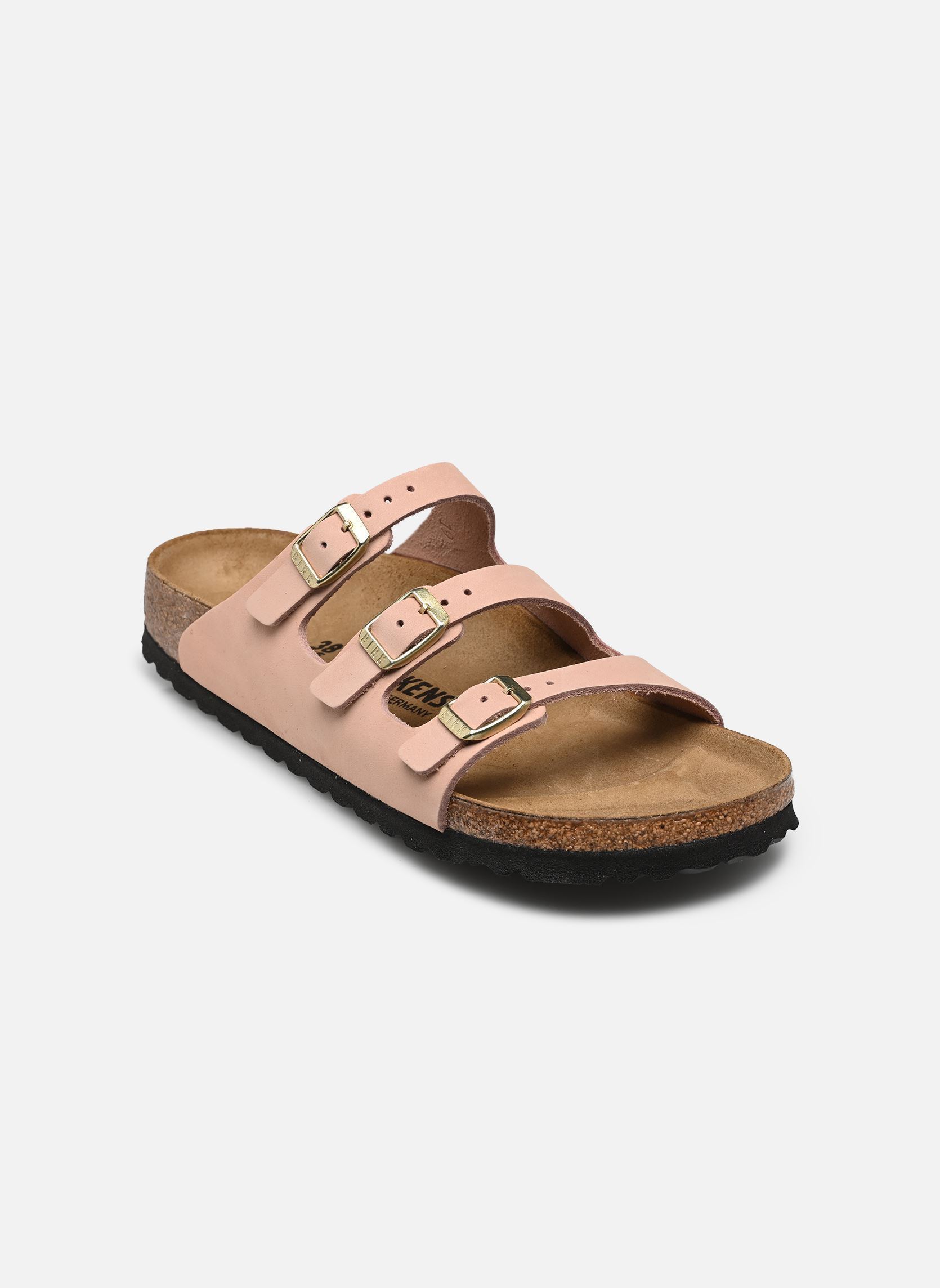 Muilen en klompen Florida Fresh Nubuck - Narrow dames roze Birkenstock Muilen en klompen Florida Fresh Nubuck - Narrow dames roze Soft Pink