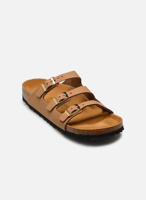 Birkenstock Mules Florida Fresh Nubuck - Narrow femme marron