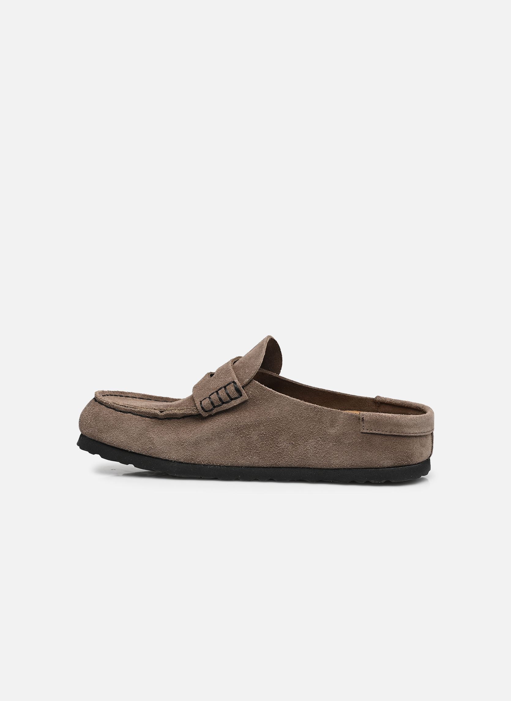 Mules Naples Wrapped Suede - Narrow femme gris Birkenstock Mules Naples Wrapped Suede - Narrow femme gris CONCRETE GRAY
