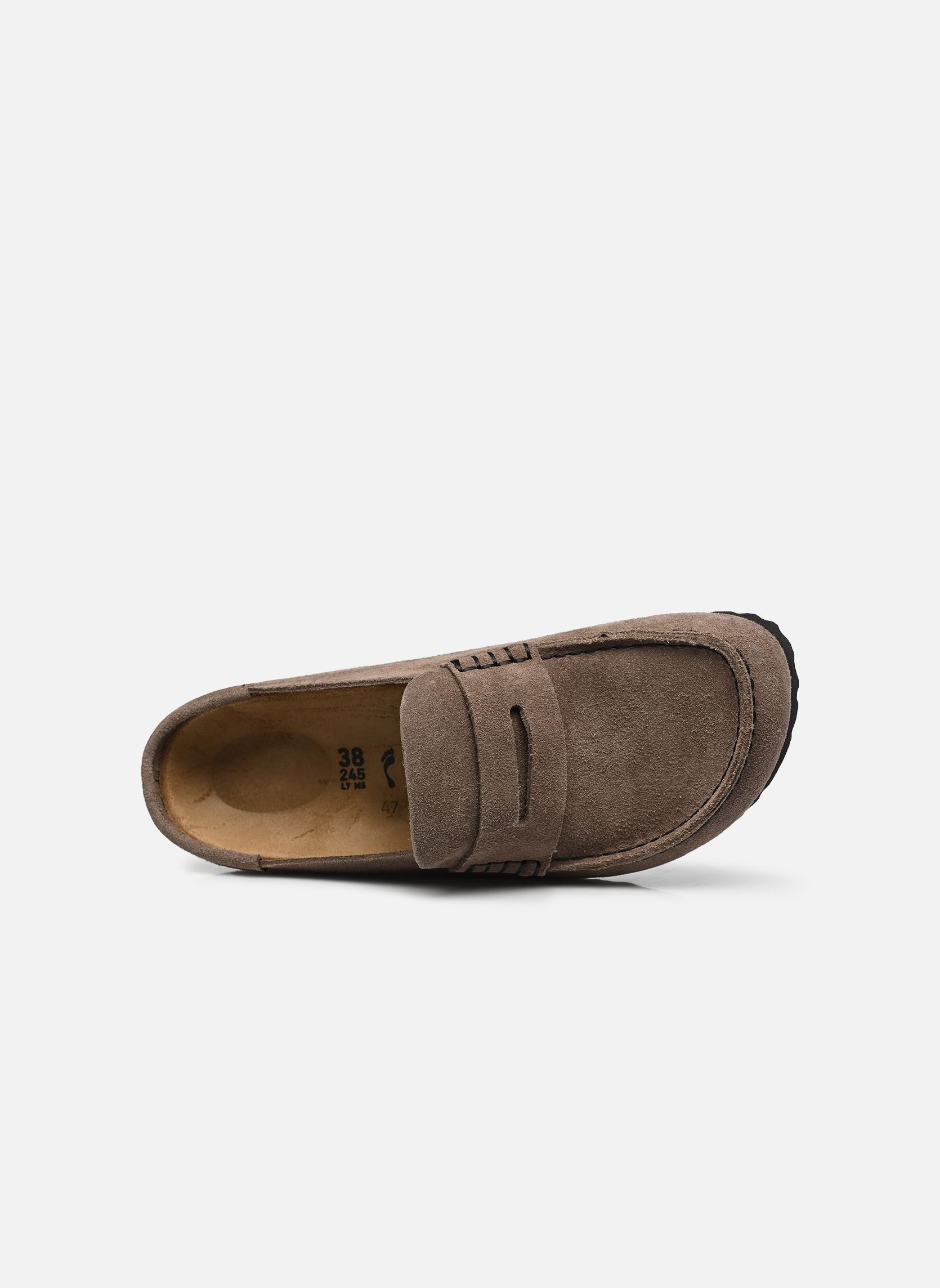 Mules Naples Wrapped Suede - Narrow femme gris Birkenstock Mules Naples Wrapped Suede - Narrow femme gris CONCRETE GRAY