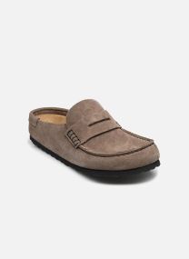 Mules Naples Wrapped Suede - Narrow femme gris