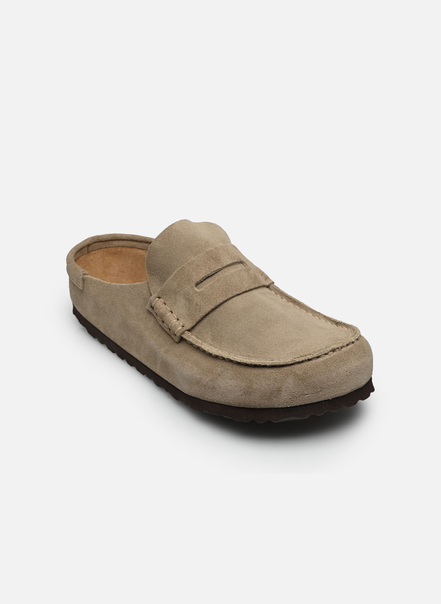 Mules et sabots Naples Wrapped Suede - Narrow femme beige Birkenstock Mules et sabots Naples Wrapped Suede - Narrow femme beige TAUPE