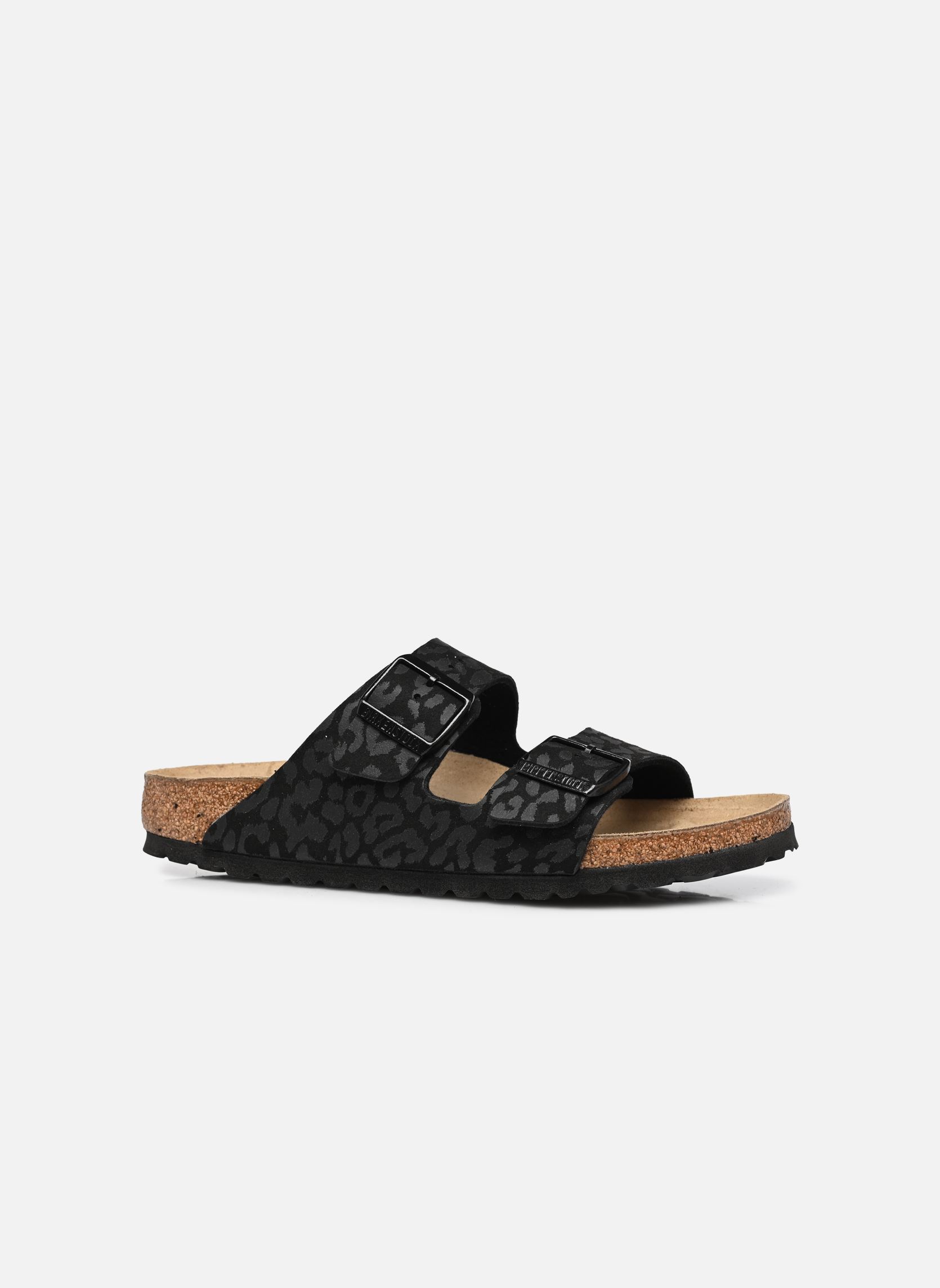 Pantoletten und Clogs Arizona Synthetik - Narrow damen schwarz Birkenstock Pantoletten und Clogs Arizona Synthetik - Narrow damen schwarz Leo black