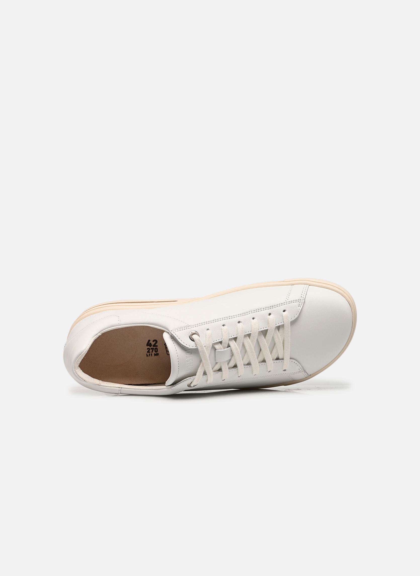 Niedrige Sneaker Bend Low Leather Natural - Regular herren weiß Birkenstock Niedrige Sneaker Bend Low Leather Natural - Regular herren weiß White