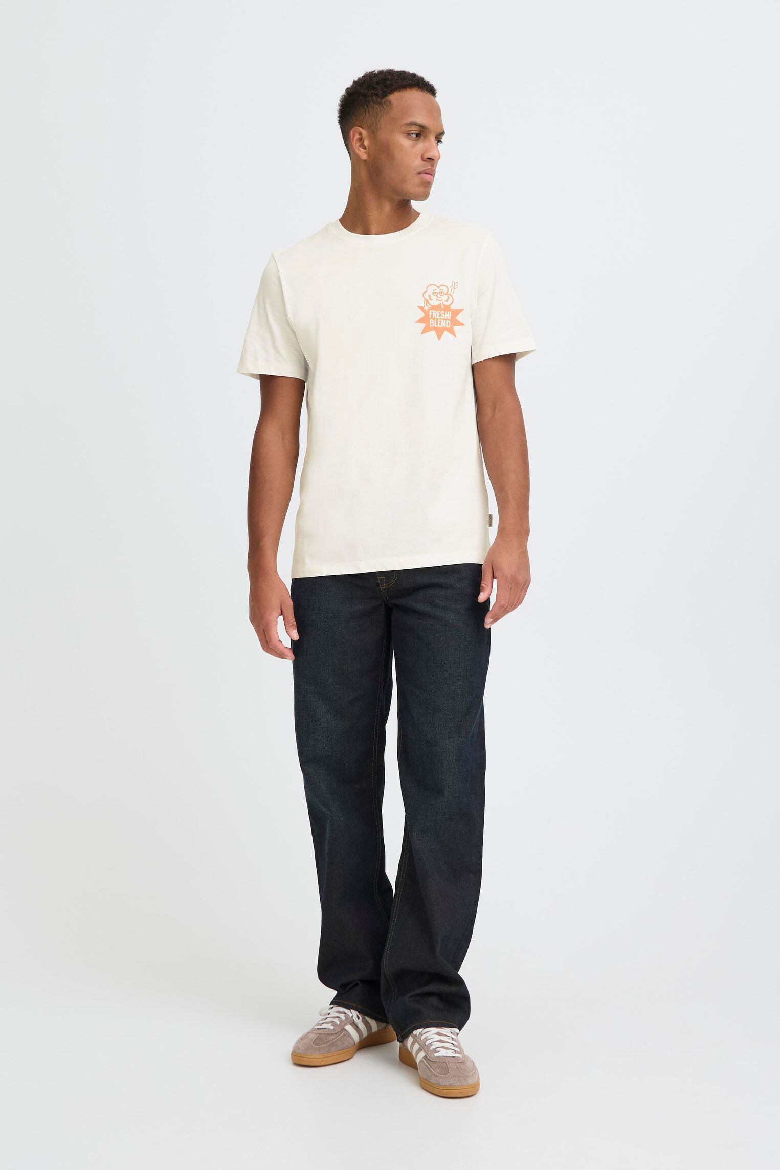 T-shirts met korte mouwen Bhsun Watermelon S/S Tee heren wit Blend T-shirts met korte mouwen Bhsun Watermelon S/S Tee heren wit SNOW WHITE