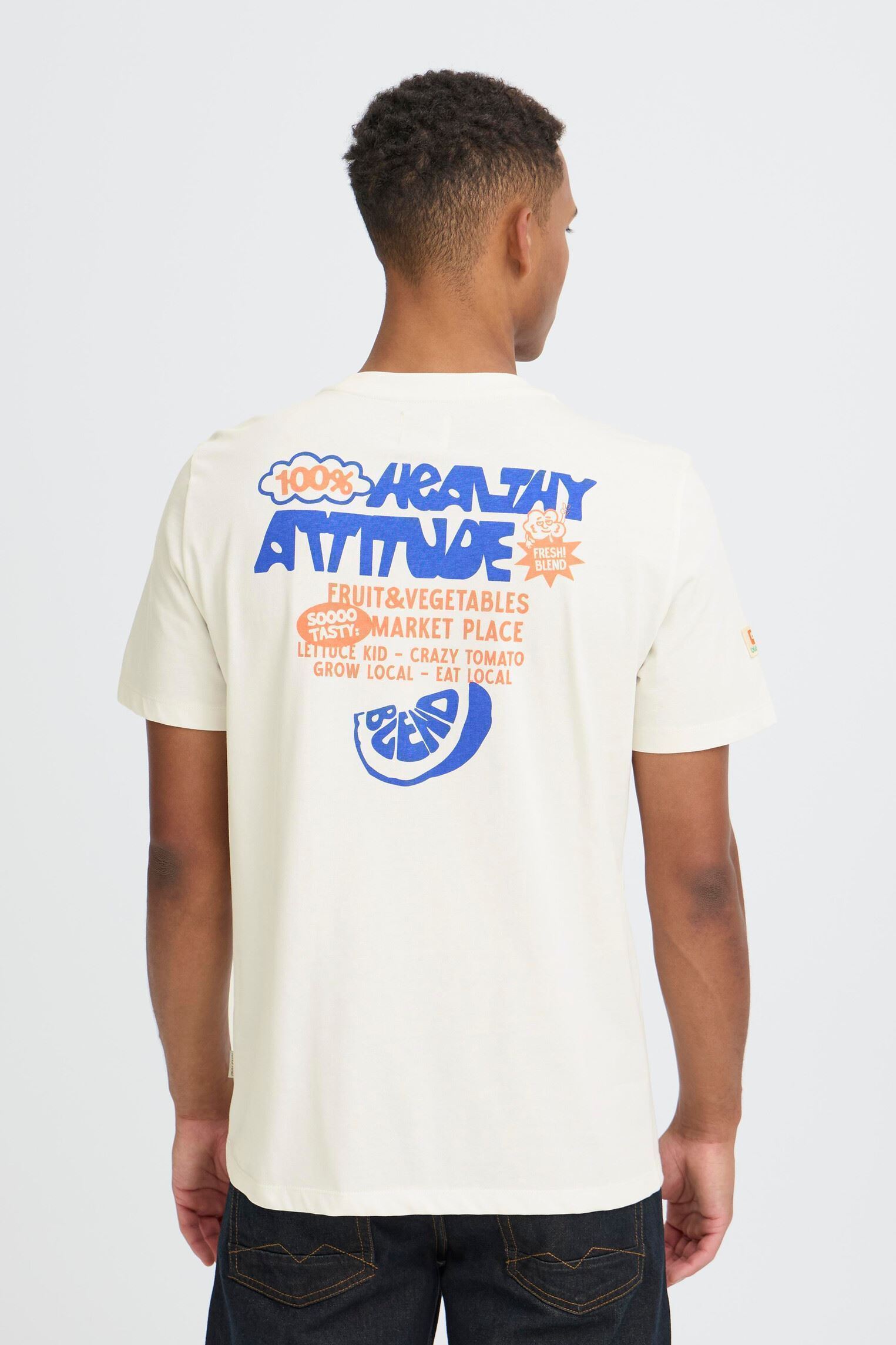 T-shirts met korte mouwen Bhsun Watermelon S/S Tee heren wit Blend T-shirts met korte mouwen Bhsun Watermelon S/S Tee heren wit SNOW WHITE