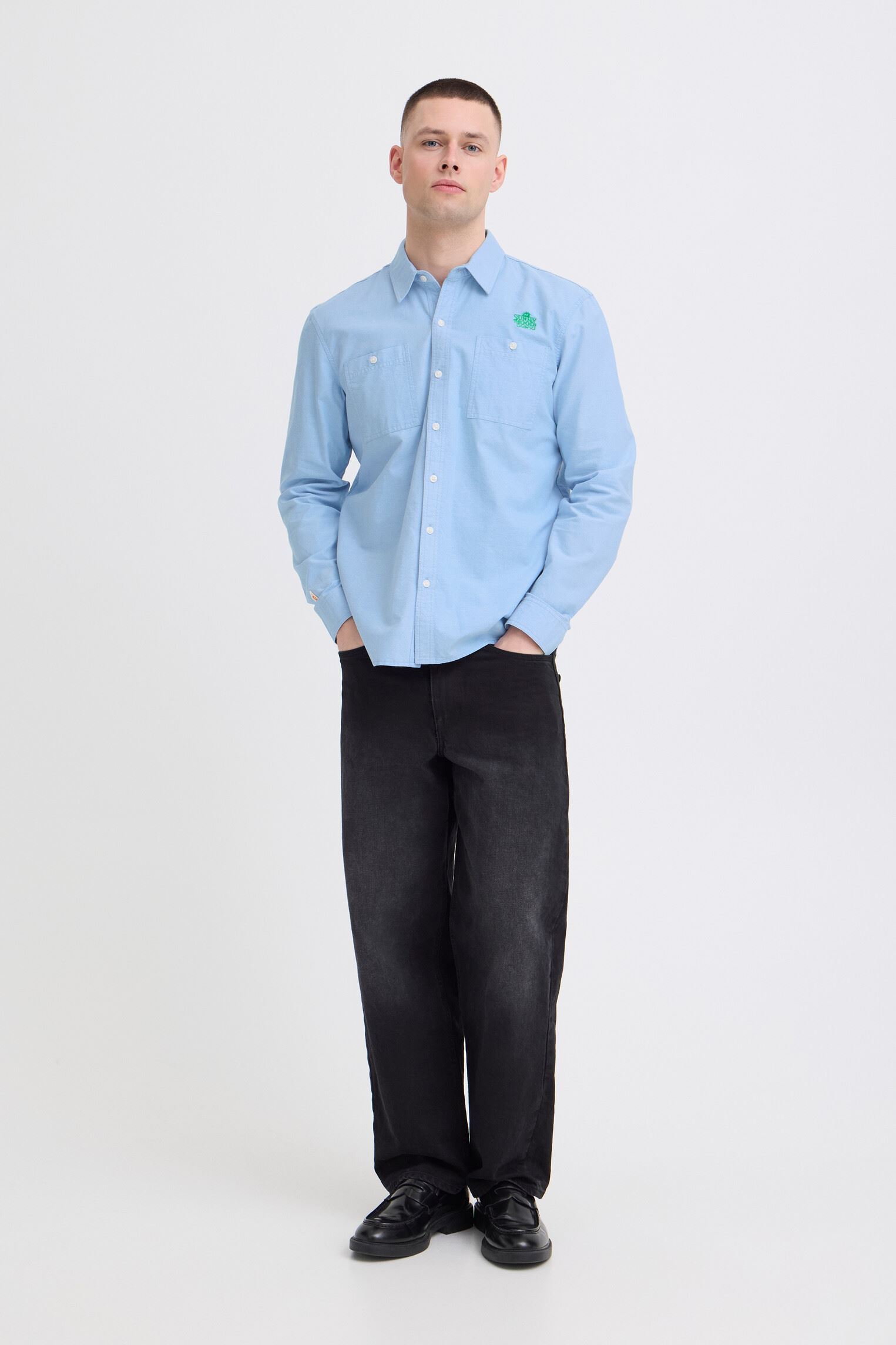 Chemises Bhsun Oxford Shirt homme bleu Blend Chemises Bhsun Oxford Shirt homme bleu DELLA ROBBIA BLUE