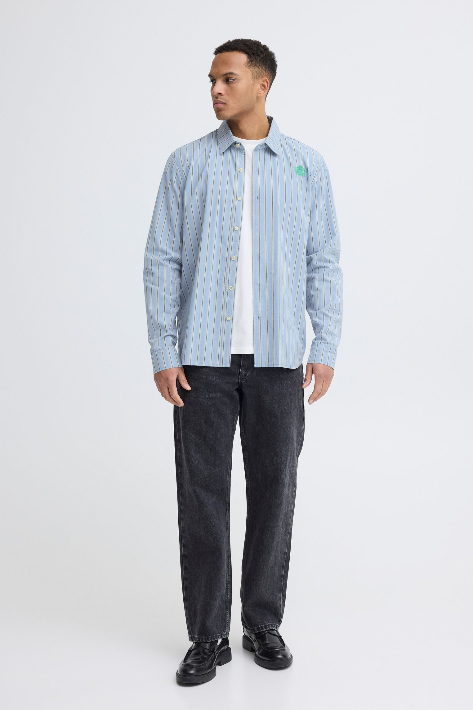 Chemises Bhsun Stripe Shirt homme bleu Blend Chemises Bhsun Stripe Shirt homme bleu FADED DENIM