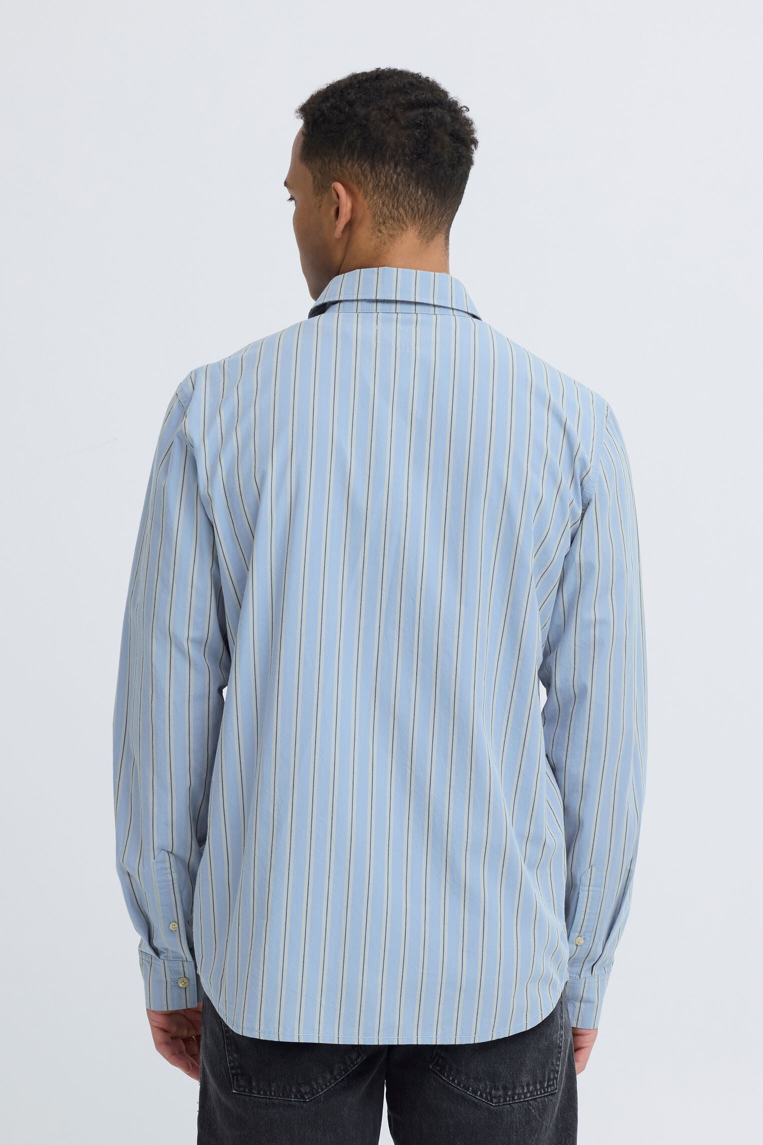 Chemises Bhsun Stripe Shirt homme bleu Blend Chemises Bhsun Stripe Shirt homme bleu FADED DENIM