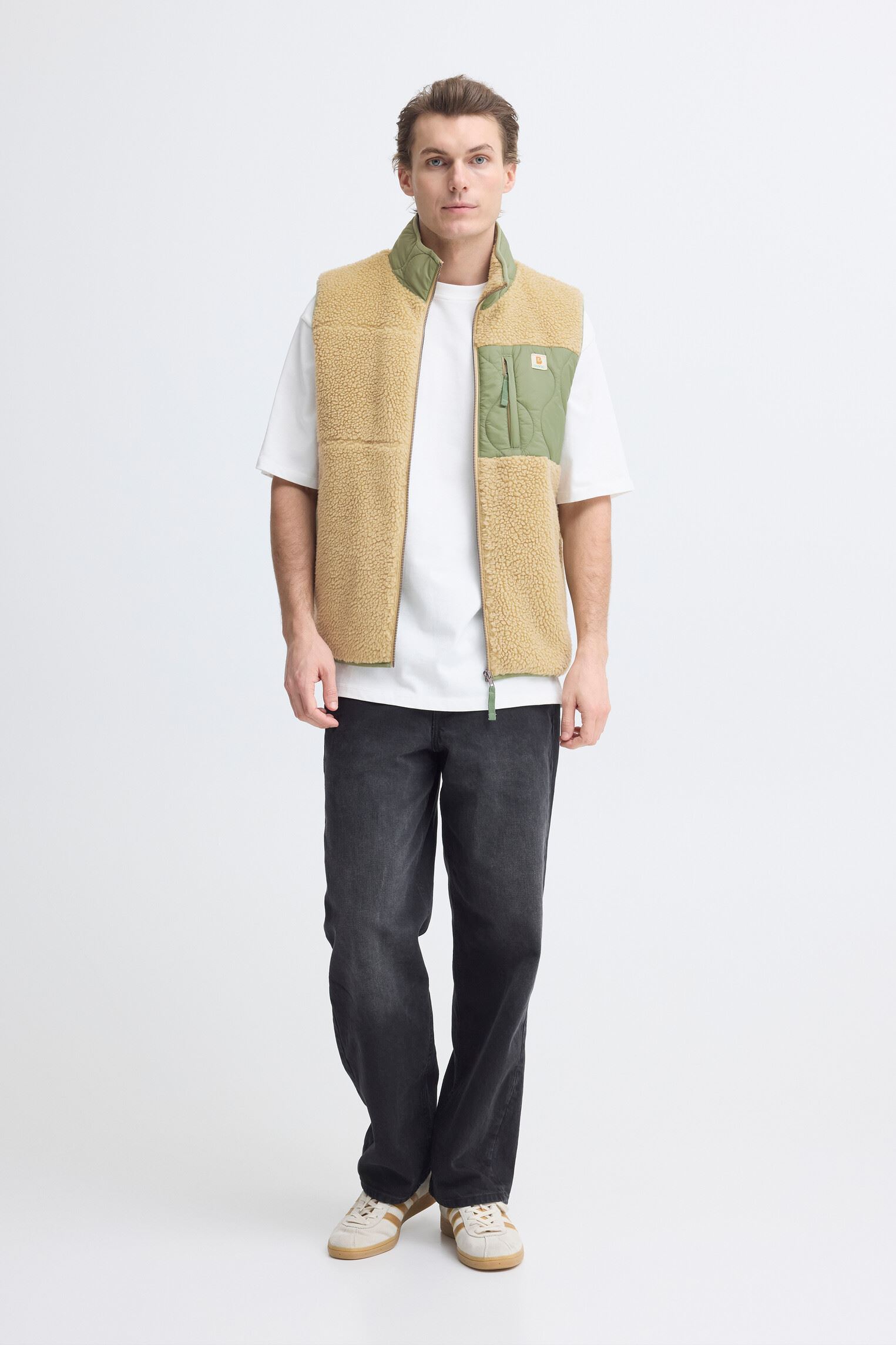Pulls polaires Bhsun Vest homme beige Blend Pulls polaires Bhsun Vest homme beige STARFISH