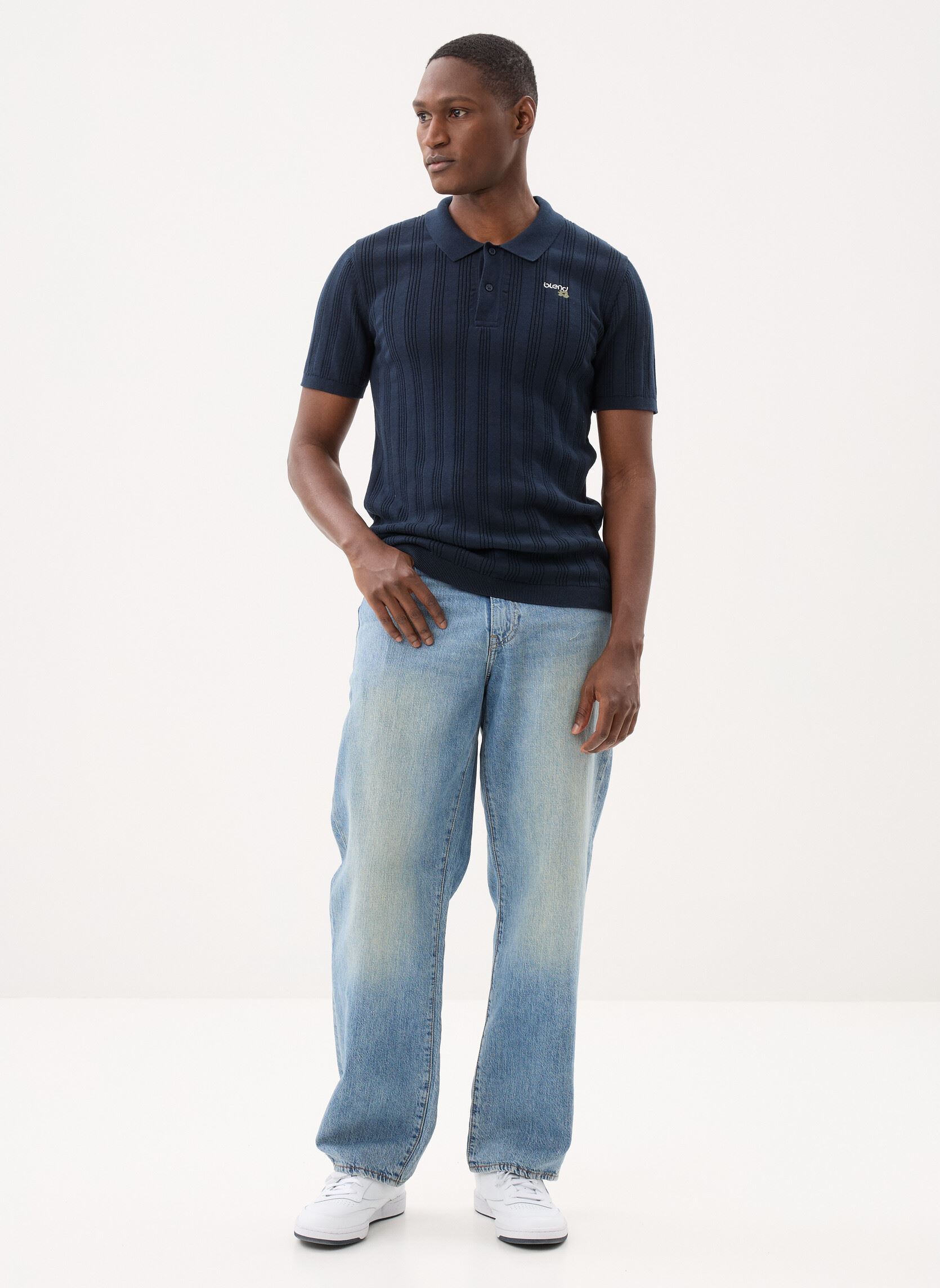 Polos manches courtes Bharkim Polo homme bleu Blend Polos manches courtes Bharkim Polo homme bleu SALUTE