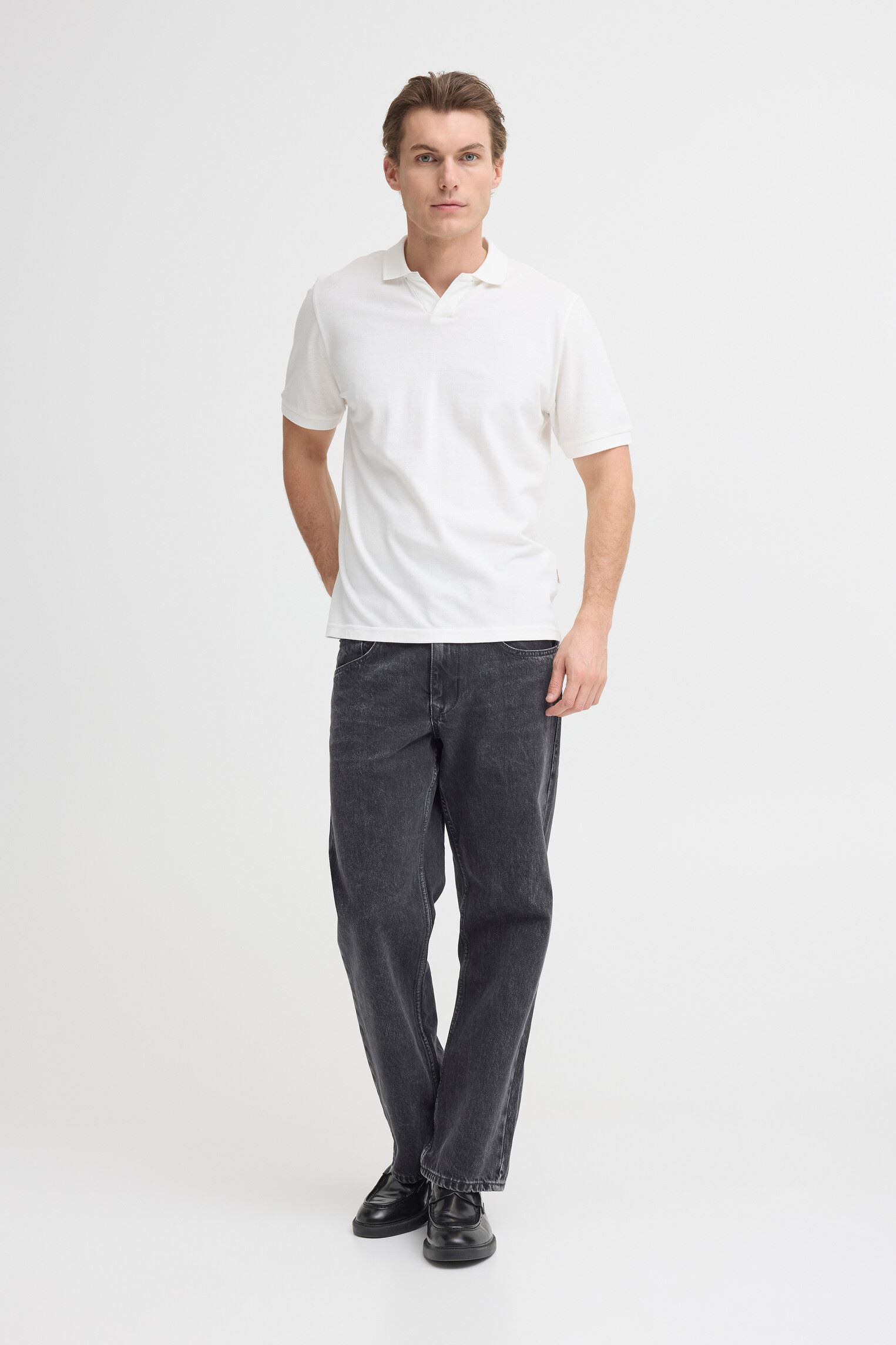 Korte mouwen polo's Bhabdo Polo Splitn S/S heren wit Blend Korte mouwen polo's Bhabdo Polo Splitn S/S heren wit SNOW WHITE
