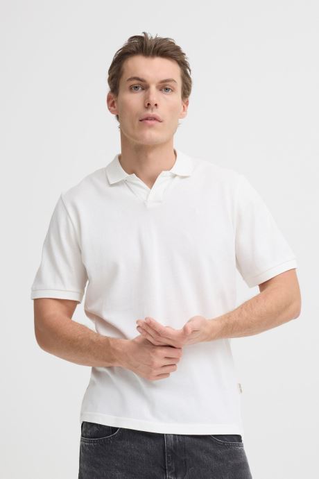 Blend Polos manches courtes Bhabdo Polo Splitn S/S homme blanc
