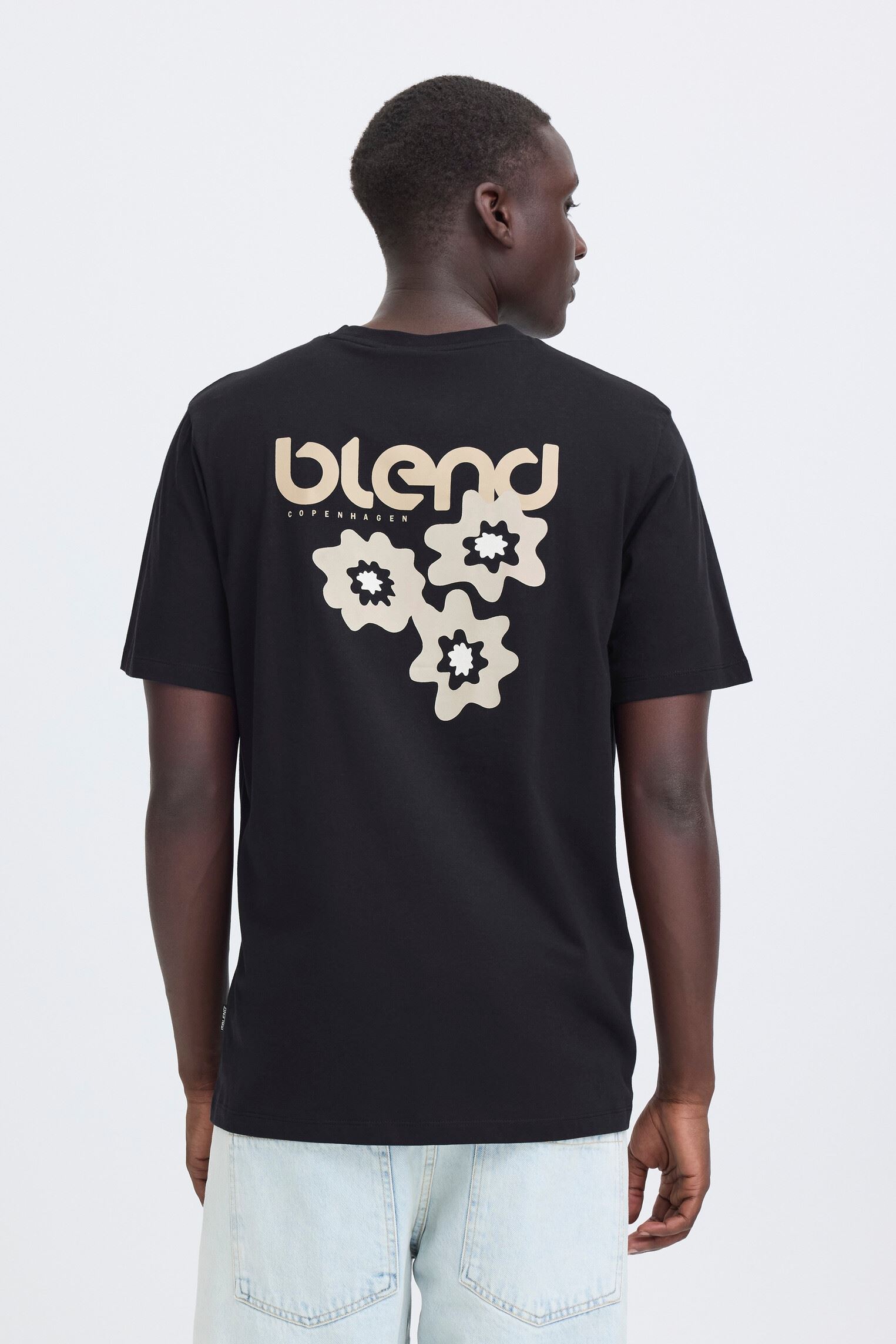 Tee-shirts manches courtes Bhemmet Print Tee homme noir Blend Tee-shirts manches courtes Bhemmet Print Tee homme noir Black Beauty