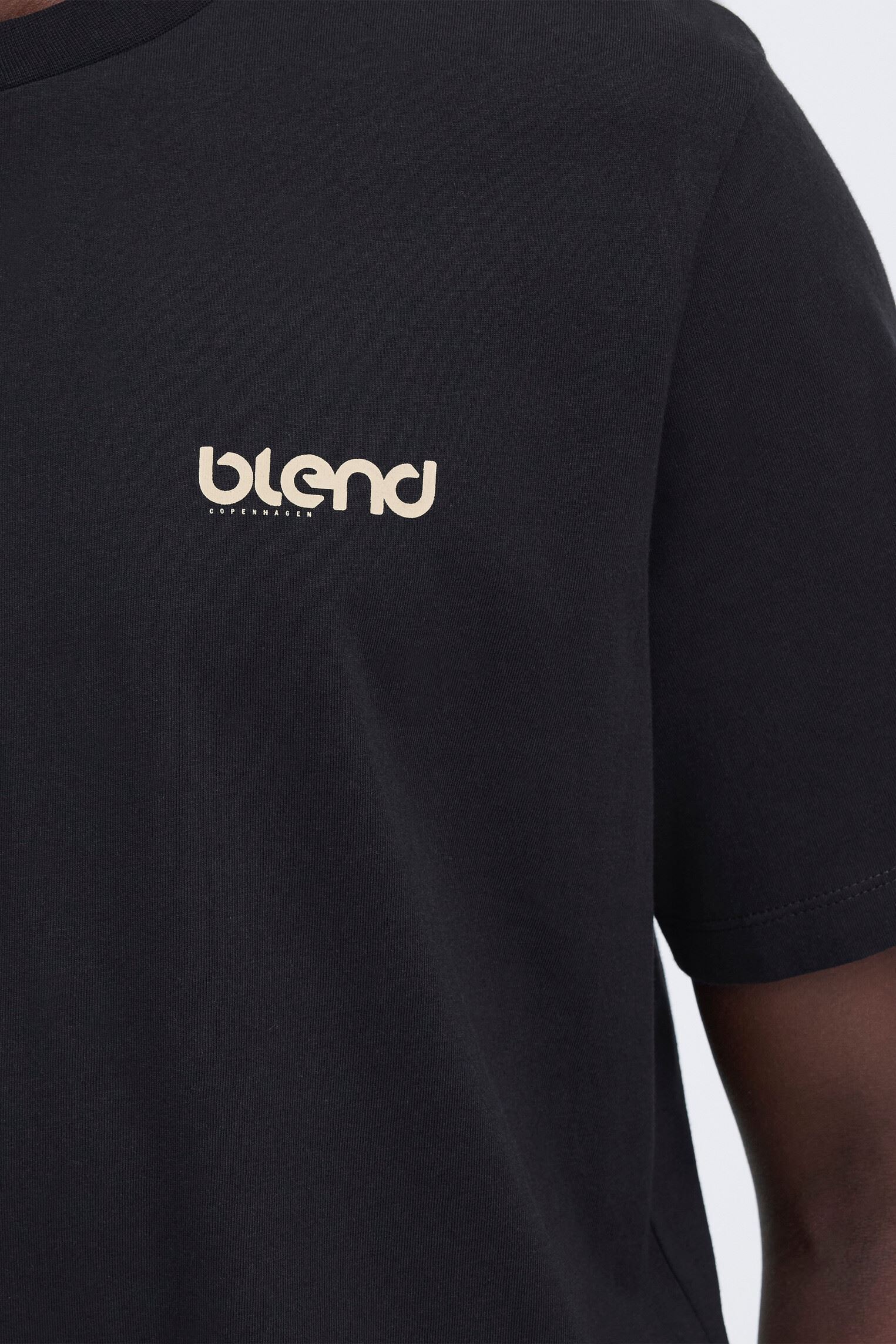 Tee-shirts manches courtes Bhemmet Print Tee homme noir Blend Tee-shirts manches courtes Bhemmet Print Tee homme noir Black Beauty