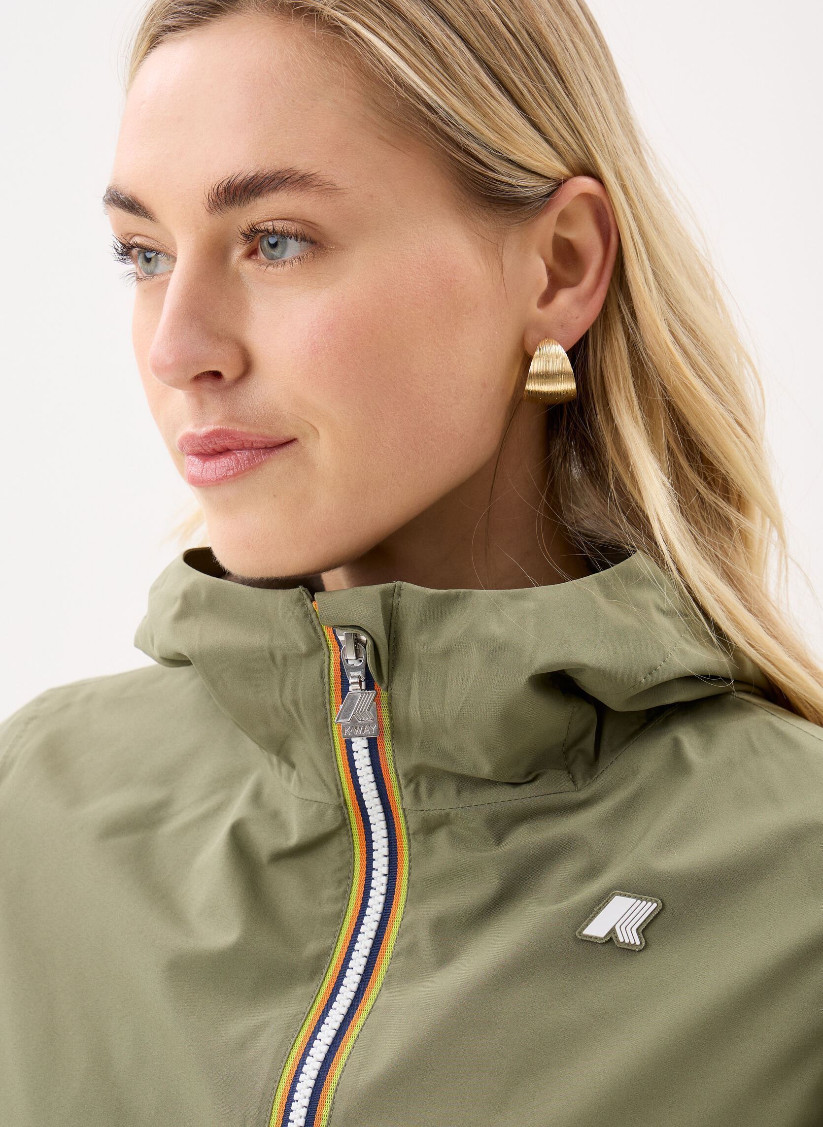 Regenjacken Lil 2.0 Stretch Poly Jersey damen grün K-Way Regenjacken Lil 2.0 Stretch Poly Jersey damen grün Green Lichen