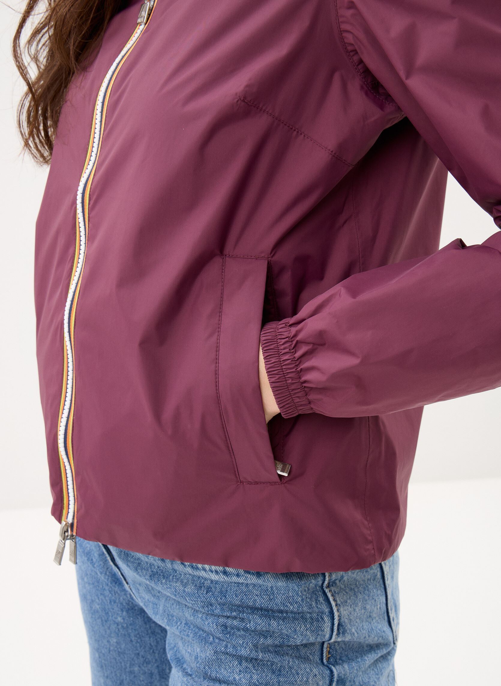 Regenjassen Lil 2.0 Plus.2 Double dames paars K-Way Regenjassen Lil 2.0 Plus.2 Double dames paars VIOLET MAUVE WINE - BROWN BIST