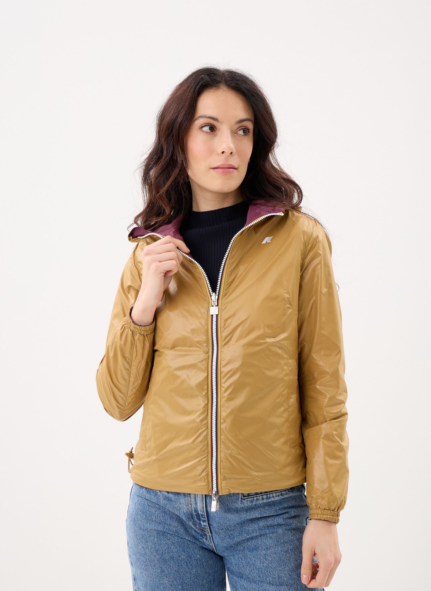 Regenjassen Lil 2.0 Plus.2 Double dames paars K-Way Regenjassen Lil 2.0 Plus.2 Double dames paars VIOLET MAUVE WINE - BROWN BIST