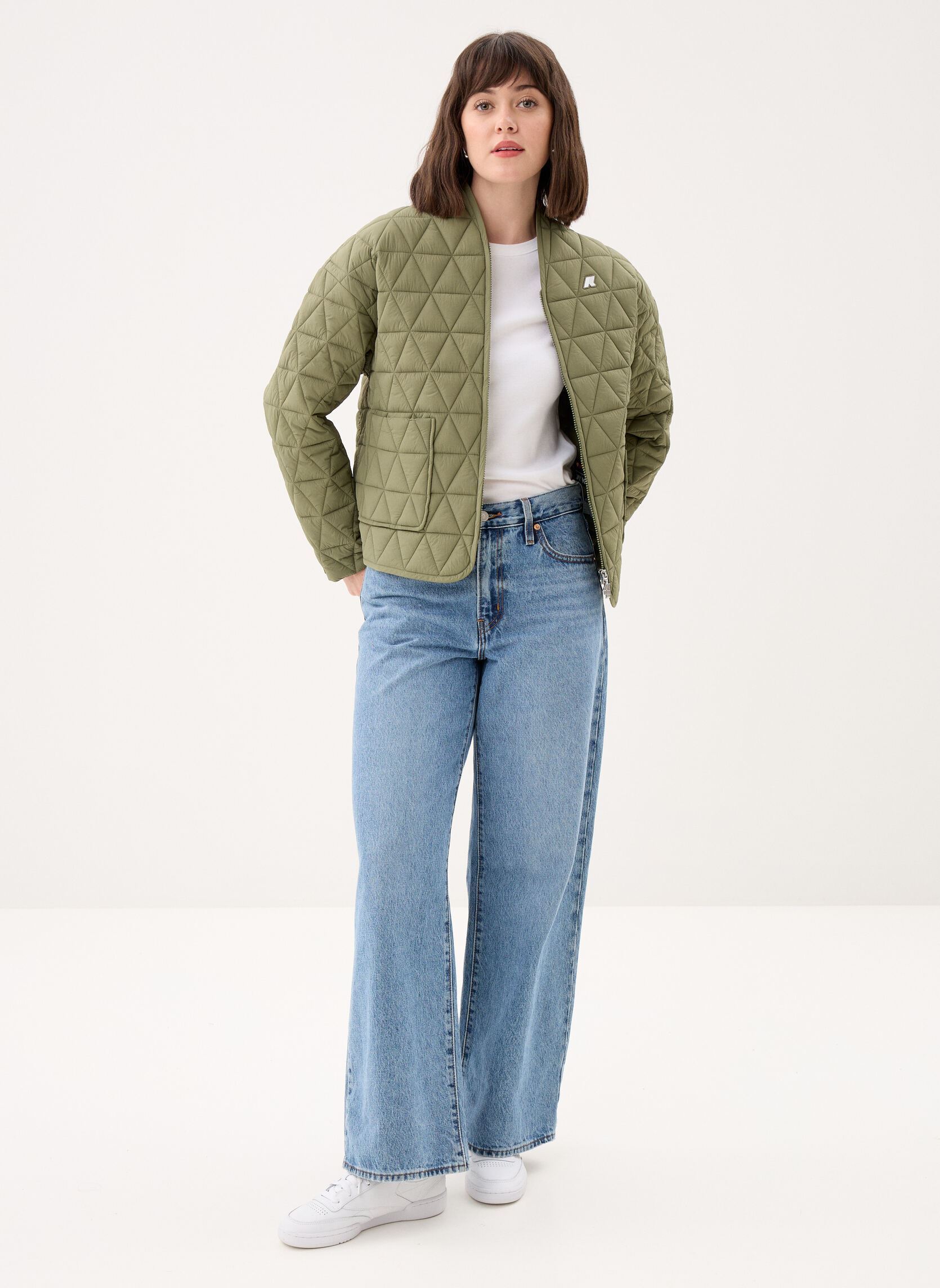 Jacken Selime Diamond Quilted Warm Af damen grün K-Way Jacken Selime Diamond Quilted Warm Af damen grün Green Lichen