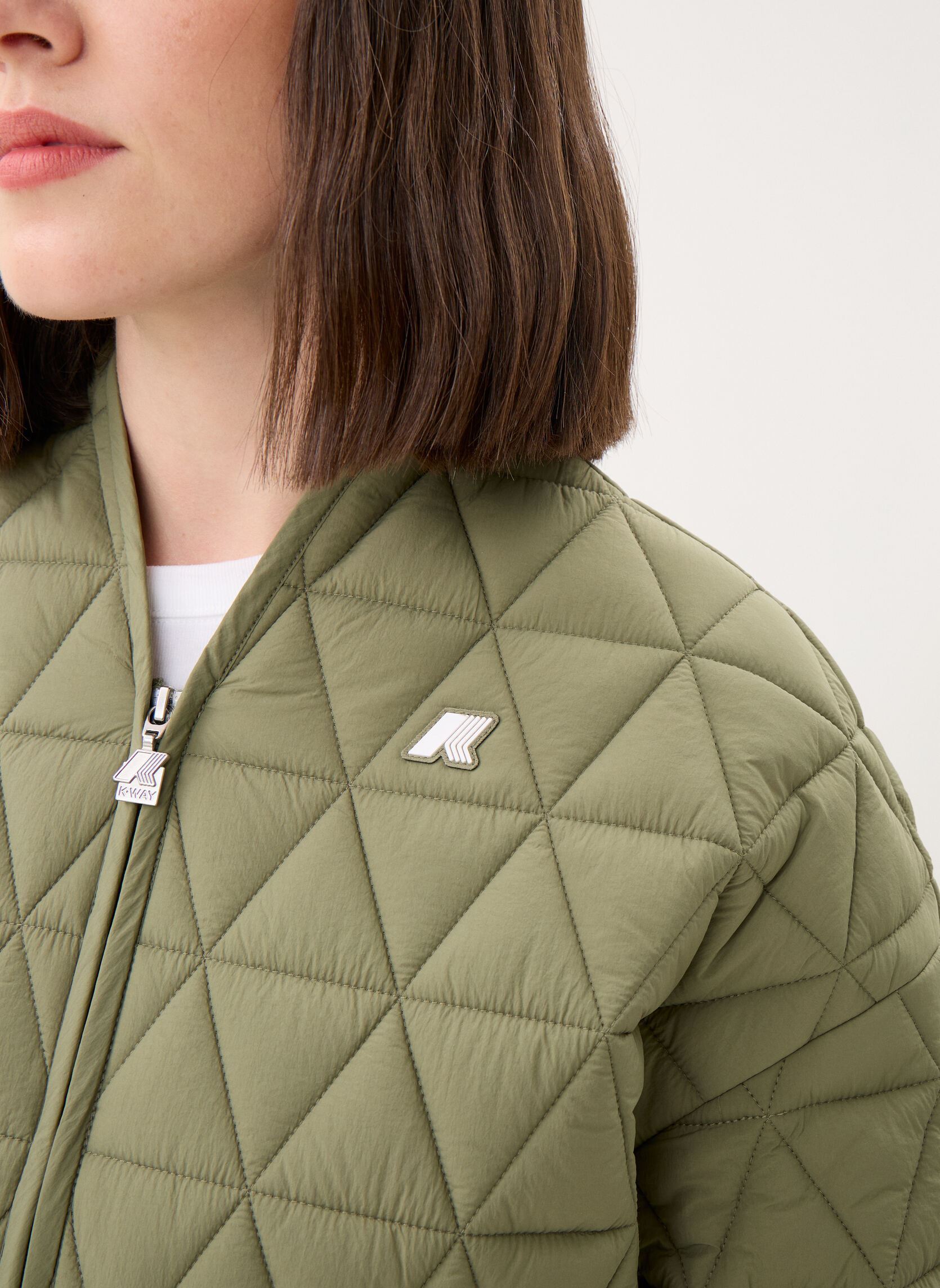 Jacken Selime Diamond Quilted Warm Af damen grün K-Way Jacken Selime Diamond Quilted Warm Af damen grün Green Lichen