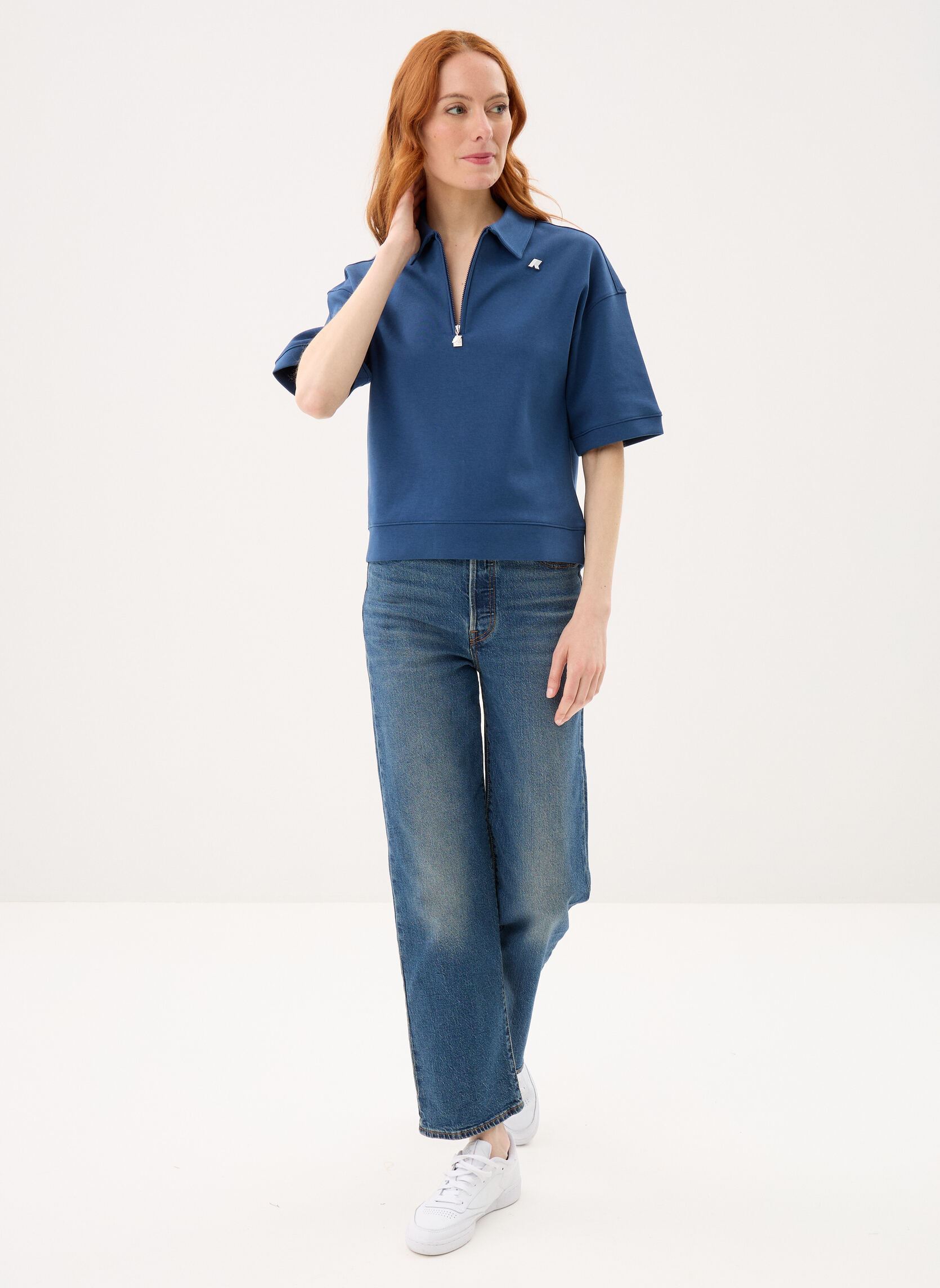 Poloshirts Lozany Interlock damen blau K-Way Poloshirts Lozany Interlock damen blau BLUE INSIGNIA