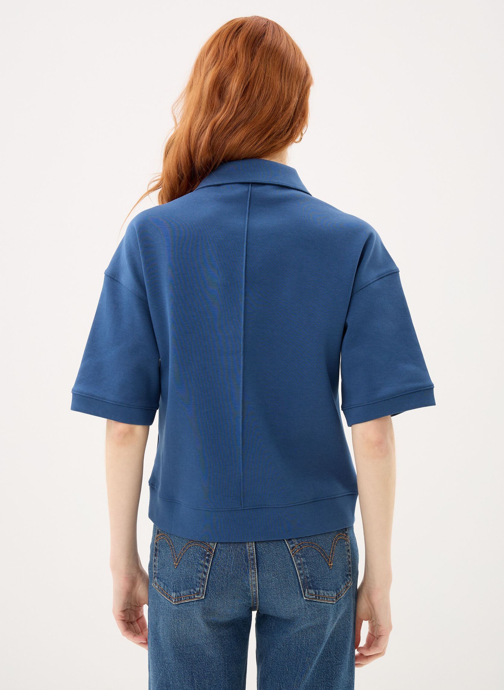 Poloshirts Lozany Interlock damen blau K-Way Poloshirts Lozany Interlock damen blau BLUE INSIGNIA