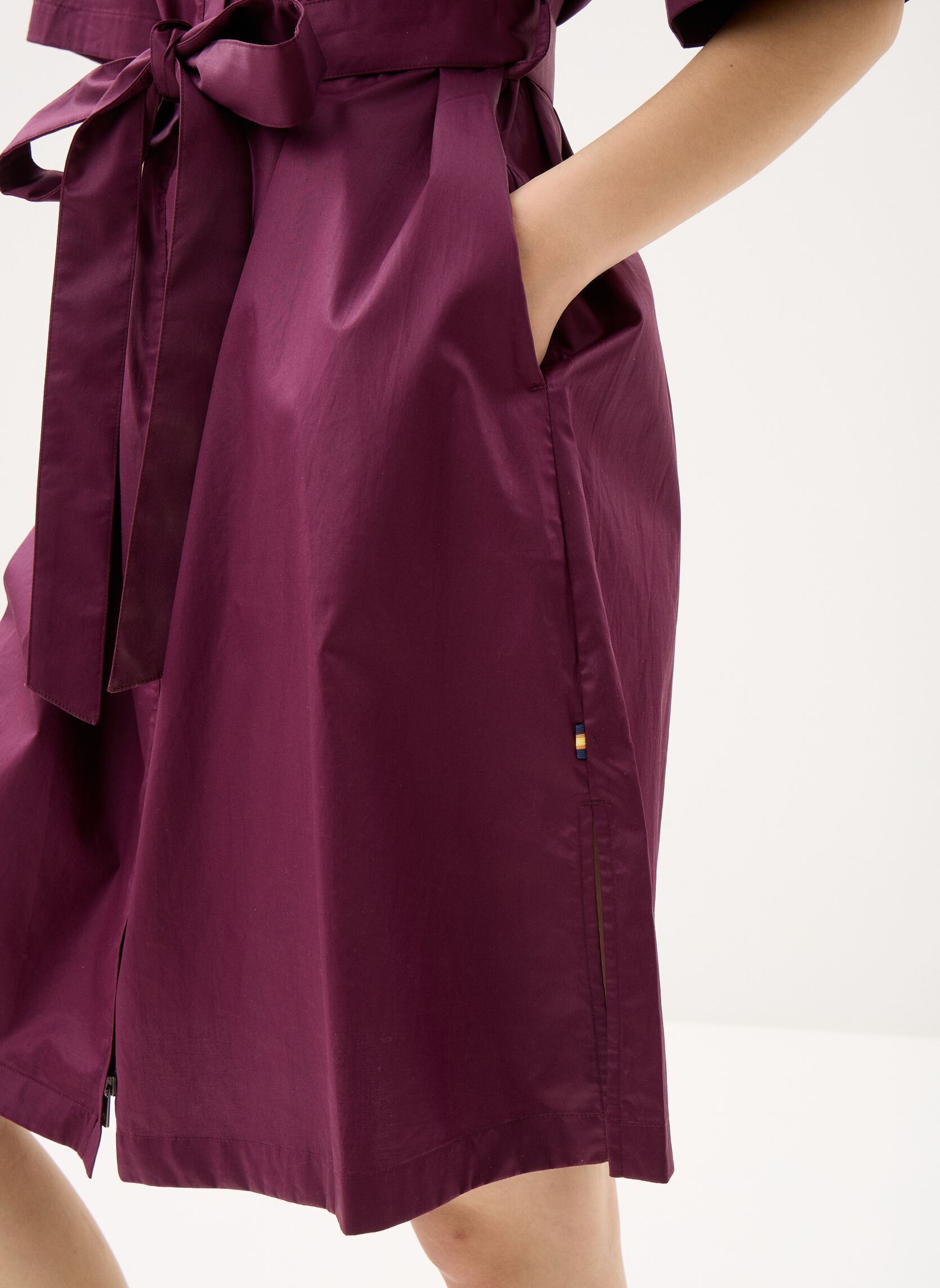 Robes Nouaille Shiny Cotton femme violet K-Way Robes Nouaille Shiny Cotton femme violet VIOLET MAUVE WINE