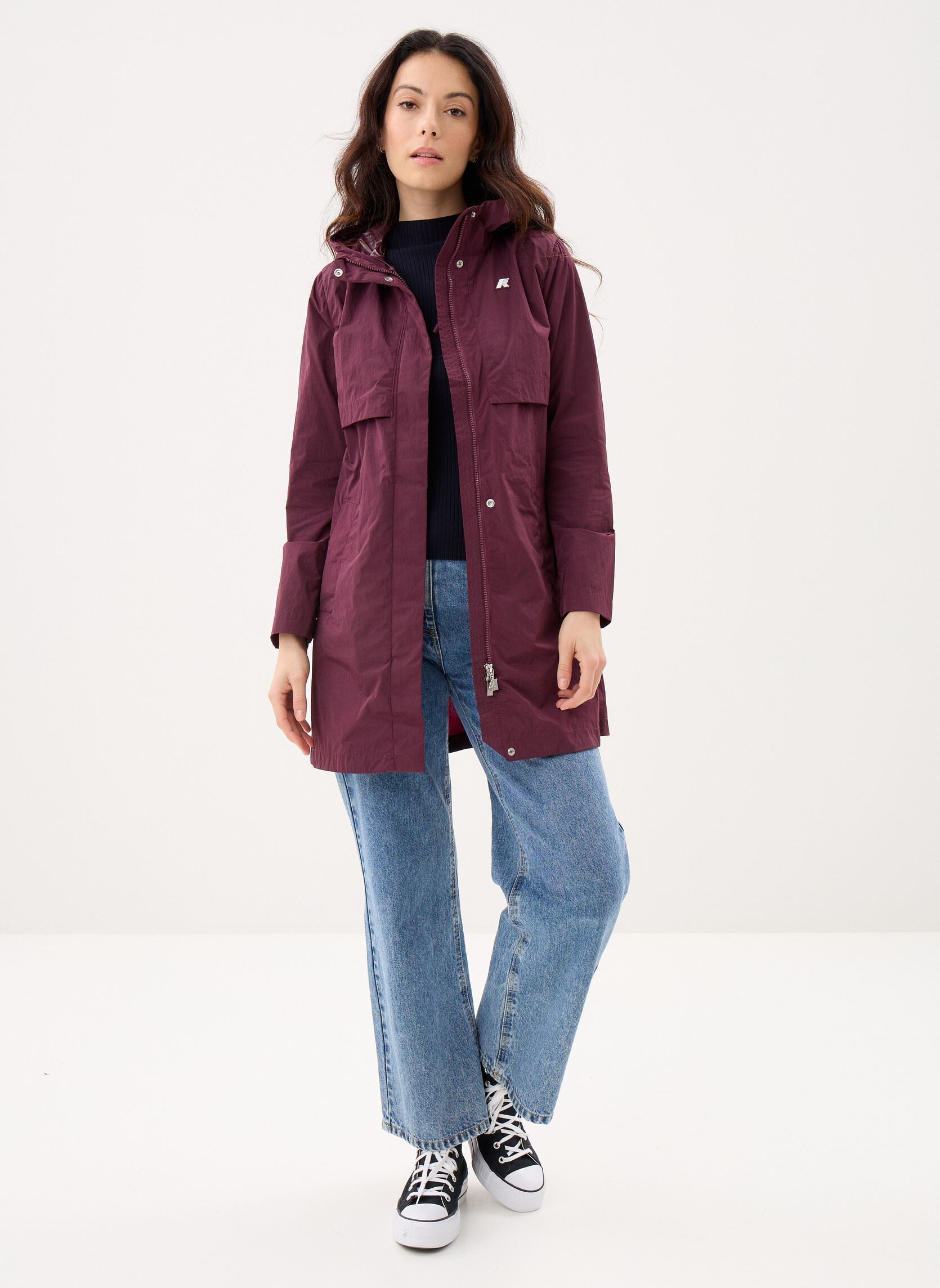 Vestes imperméable Sophilene Satin Glass femme violet K-Way Vestes imperméable Sophilene Satin Glass femme violet Violet Mauve Wine