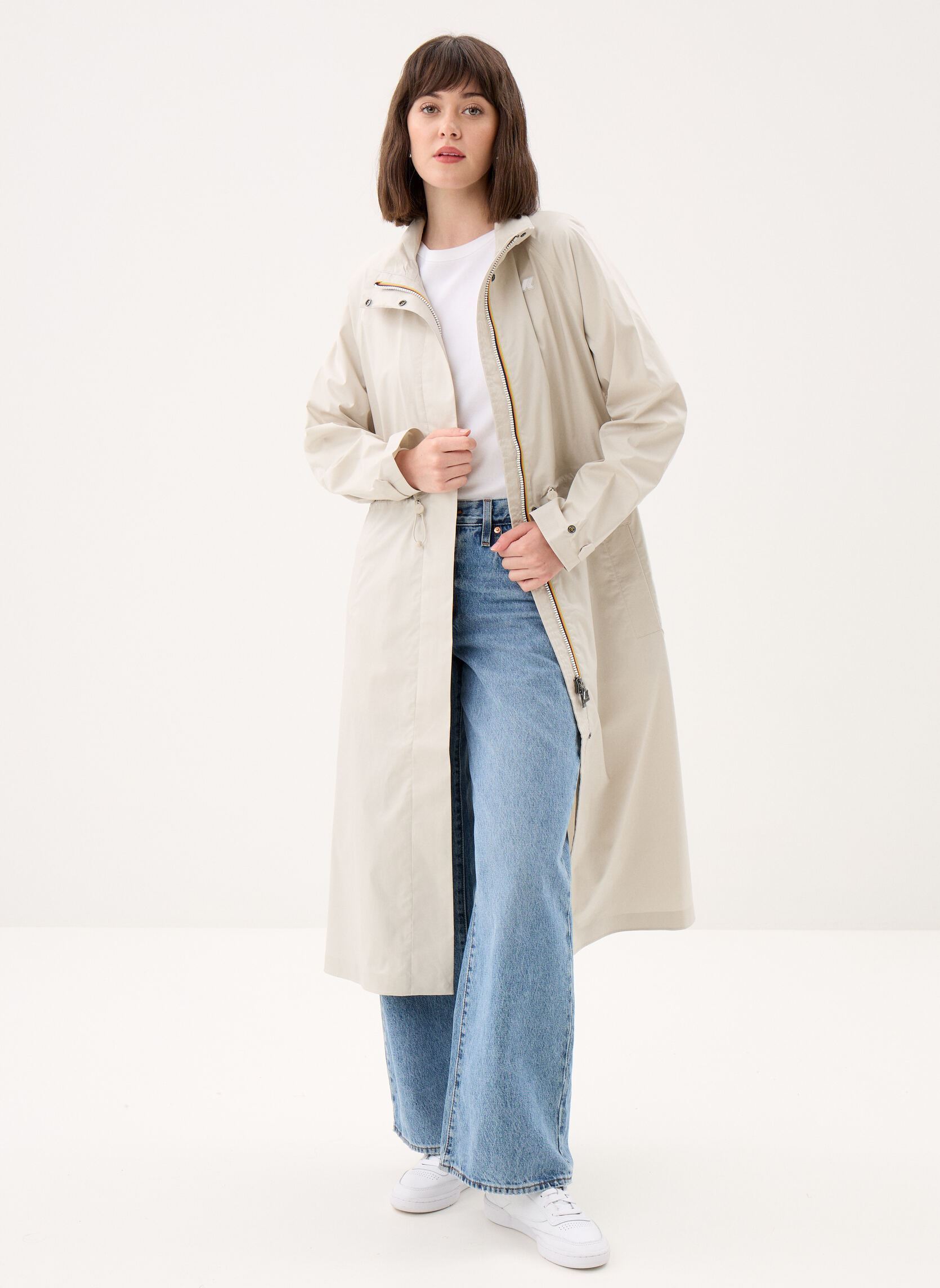 Manteaux classiques Barbrein Cotton 3Layers Af femme beige K-Way Manteaux classiques Barbrein Cotton 3Layers Af femme beige Beige Lt
