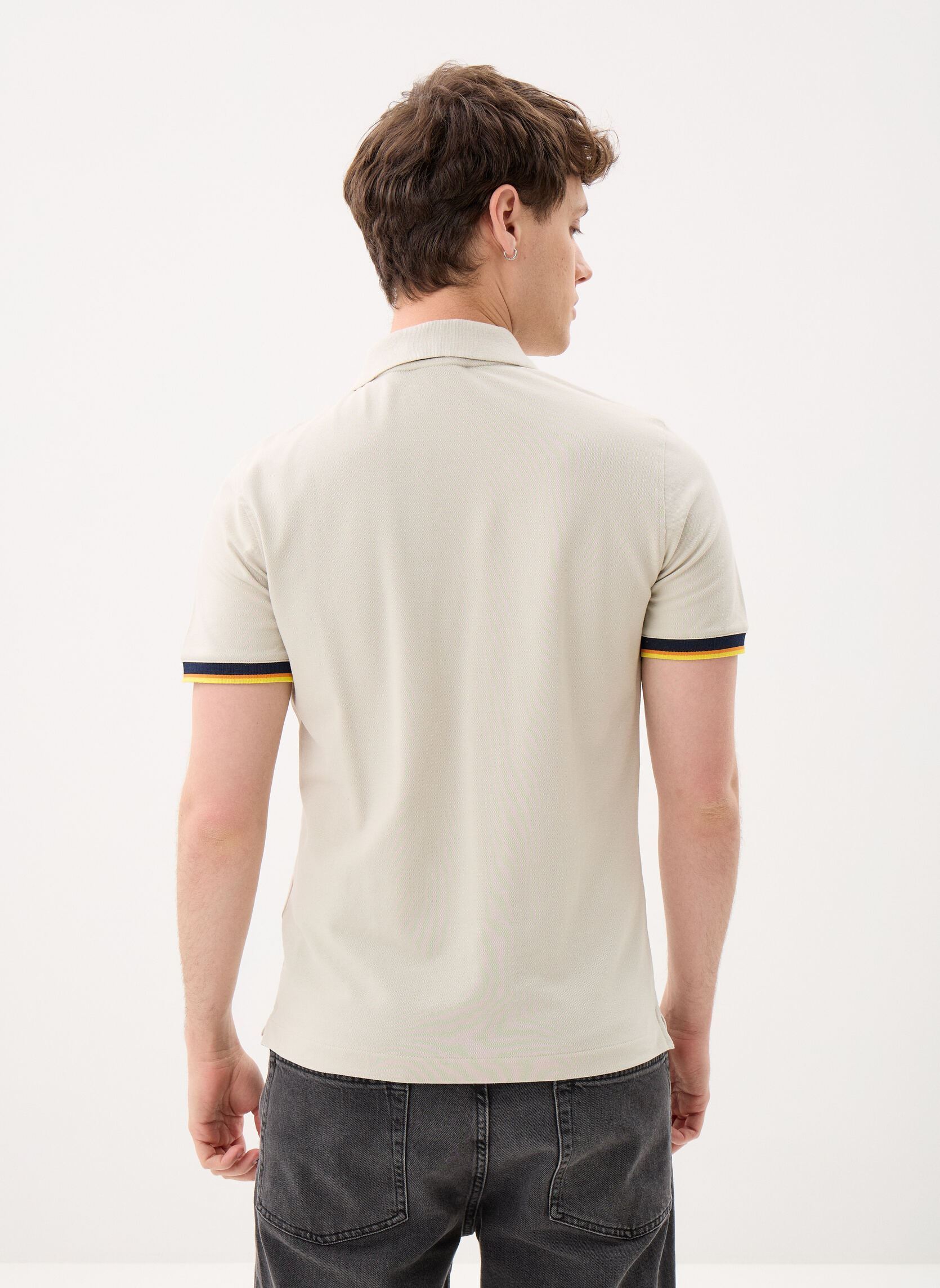 Kurzarm-Poloshirts Vincent Pique herren beige K-Way Kurzarm-Poloshirts Vincent Pique herren beige BEIGE LT