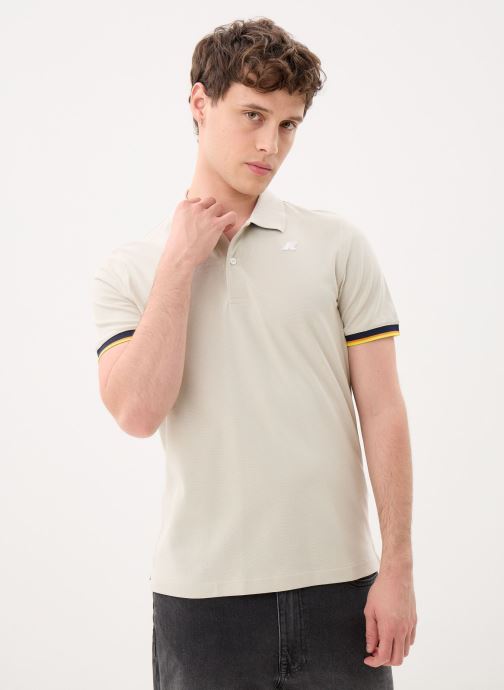 K-Way Kurzarm-Poloshirts Vincent Pique herren beige