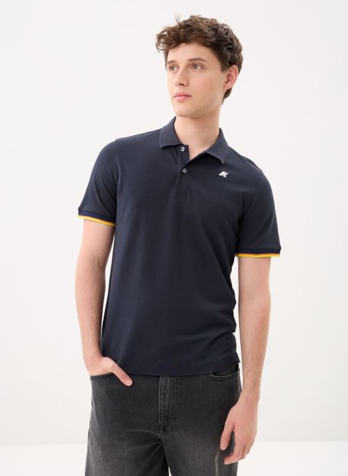 K-Way Kurzarm-Poloshirts Vincent Pique herren blau