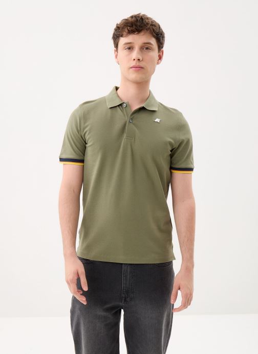 K-Way Polos manches courtes Vincent Pique homme vert