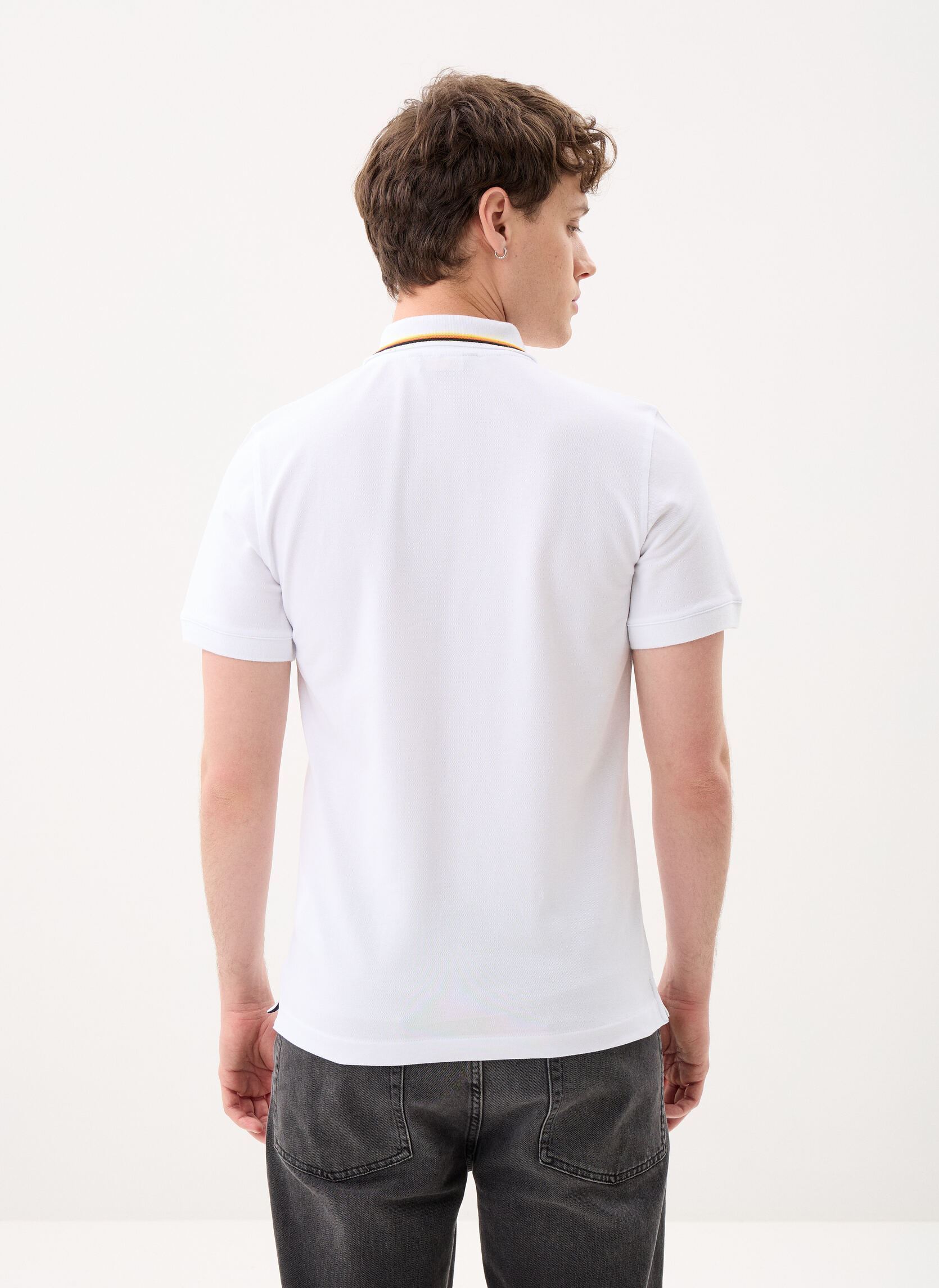 Polos manches courtes Jud Pique homme blanc K-Way Polos manches courtes Jud Pique homme blanc WHITE