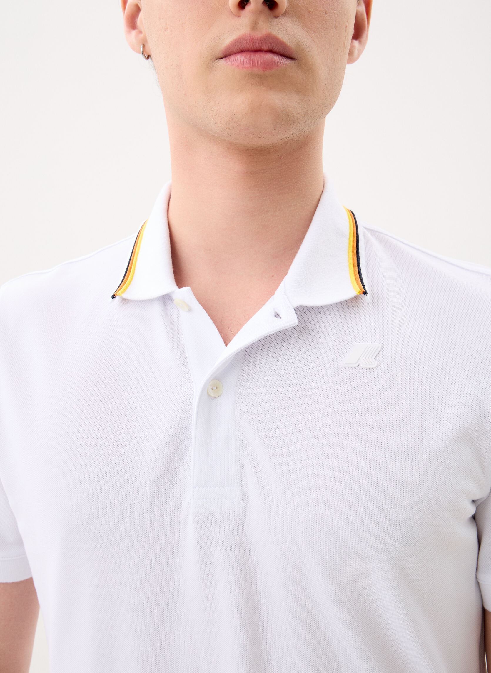 Polos manches courtes Jud Pique homme blanc K-Way Polos manches courtes Jud Pique homme blanc WHITE