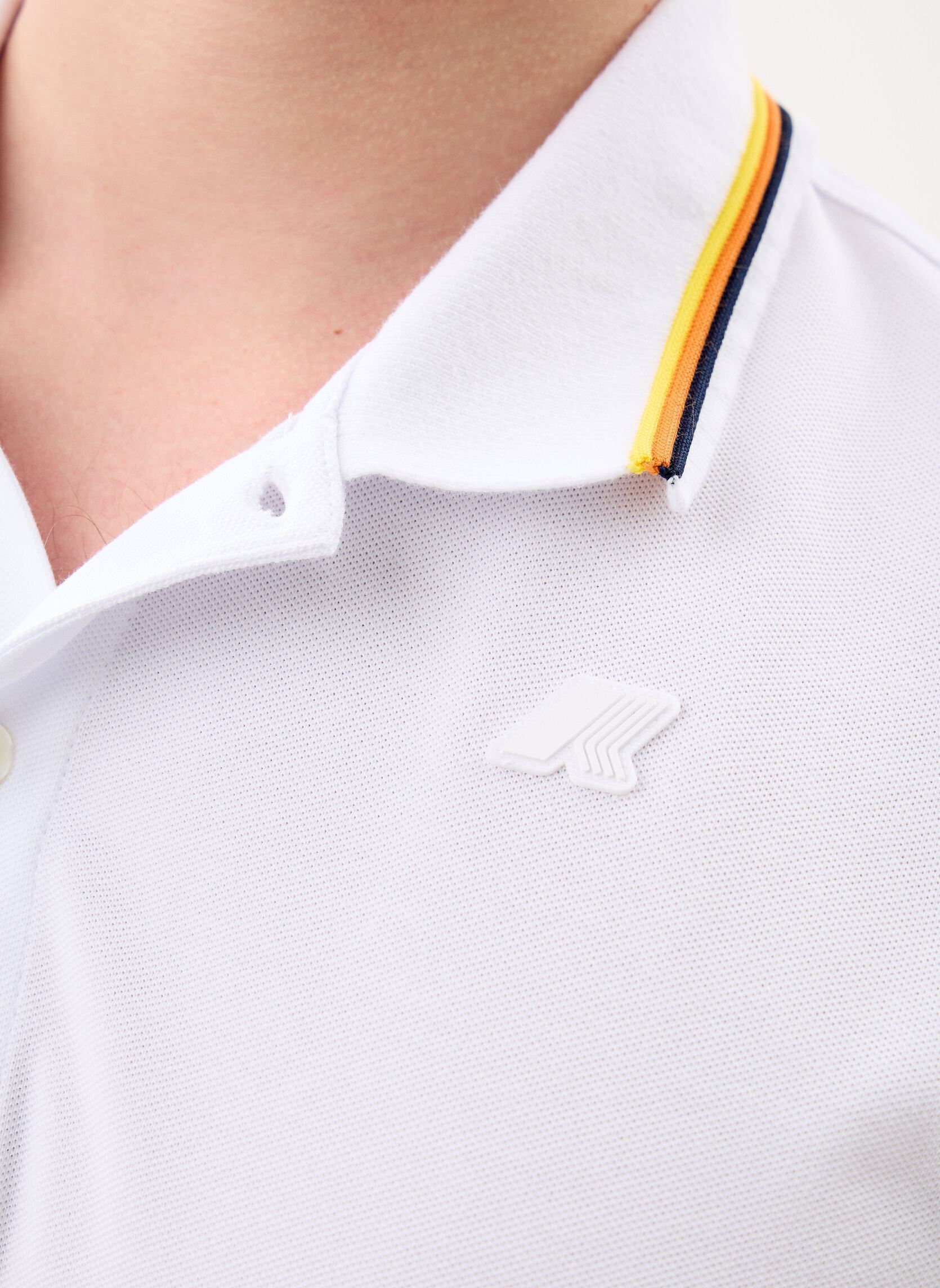 Polos manches courtes Jud Pique homme blanc K-Way Polos manches courtes Jud Pique homme blanc WHITE
