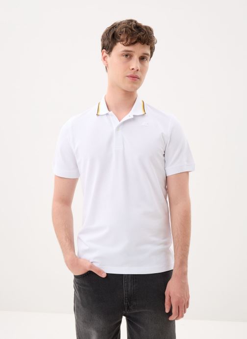 K-Way Polos manches courtes Jud Pique homme blanc