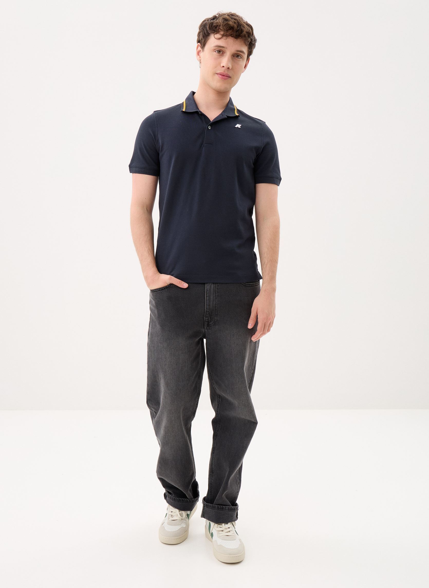 Polos manches courtes Jud Pique homme bleu K-Way Polos manches courtes Jud Pique homme bleu BLUE DEPTH