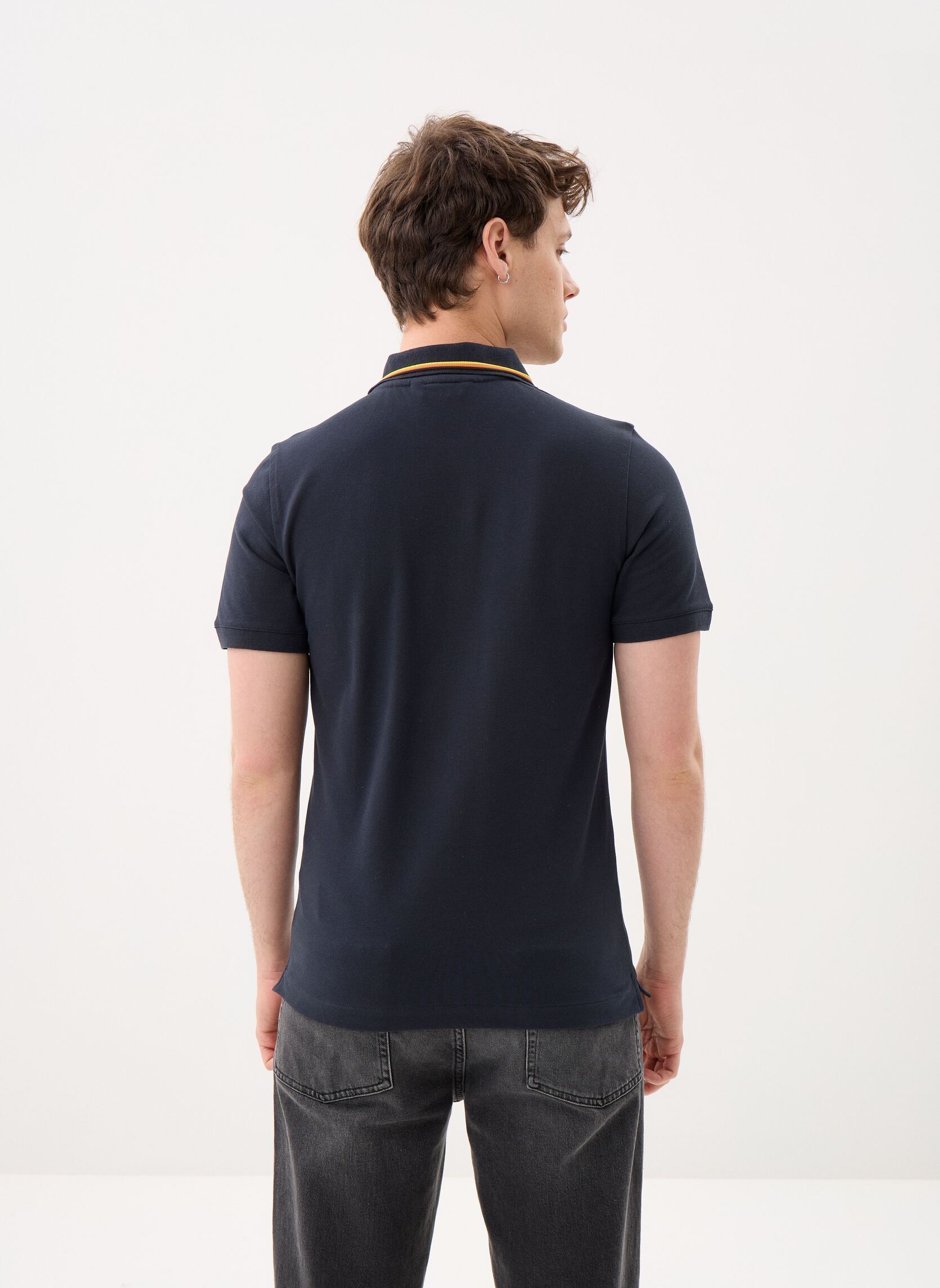 Polos manches courtes Jud Pique homme bleu K-Way Polos manches courtes Jud Pique homme bleu BLUE DEPTH