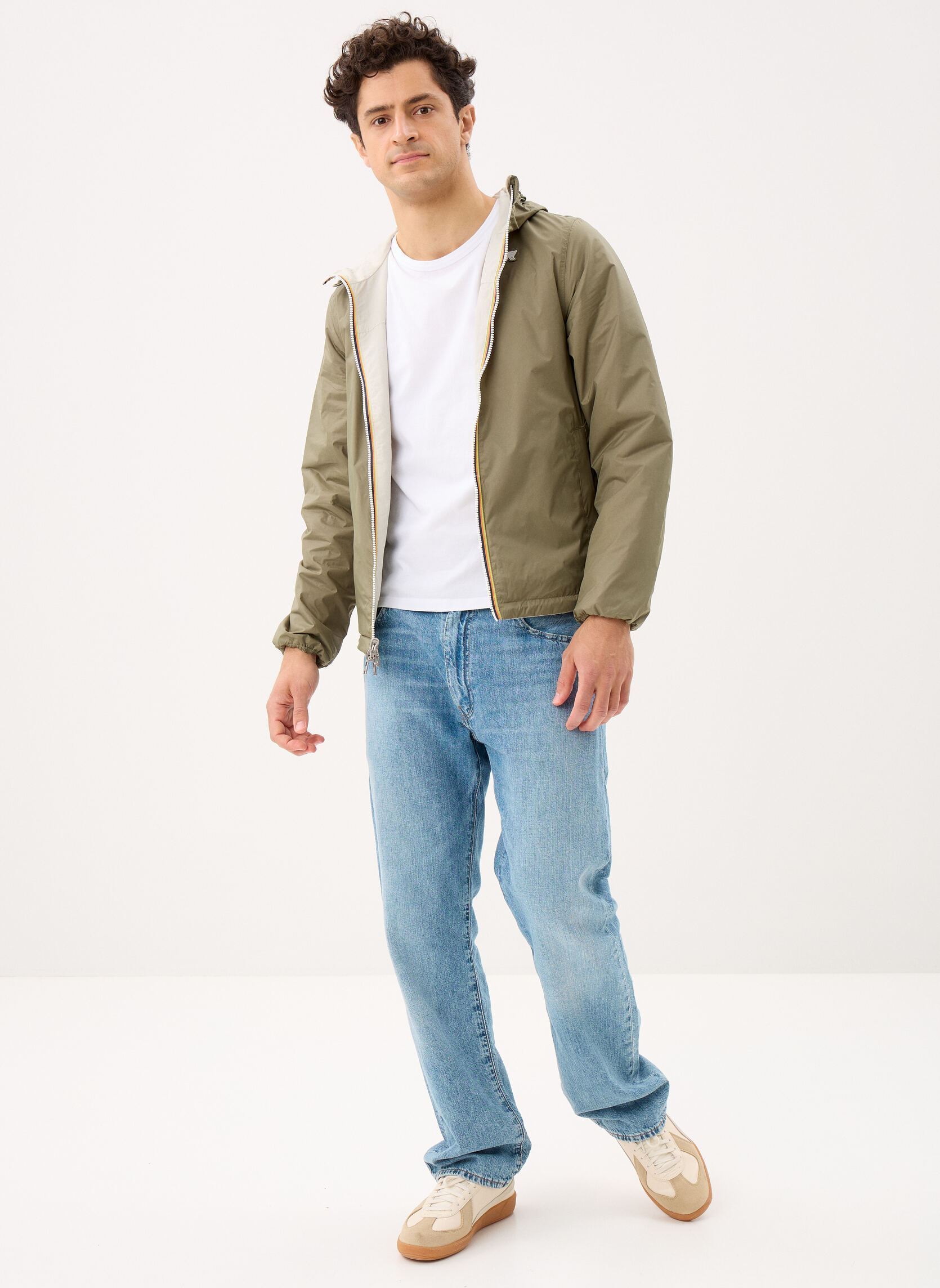 Windbreaker / Windjacken Jake Cotton Double herren beige K-Way Windbreaker / Windjacken Jake Cotton Double herren beige Beige Lt - Green Lichen