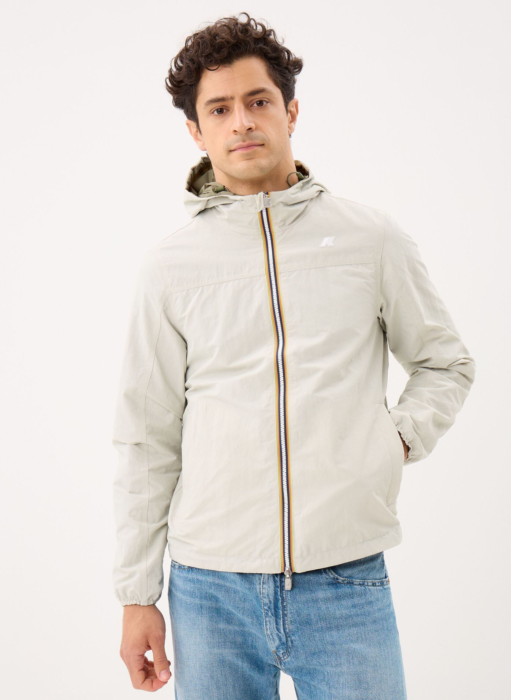Windbreaker / Windjacken Jake Cotton Double herren beige K-Way Windbreaker / Windjacken Jake Cotton Double herren beige Beige Lt - Green Lichen
