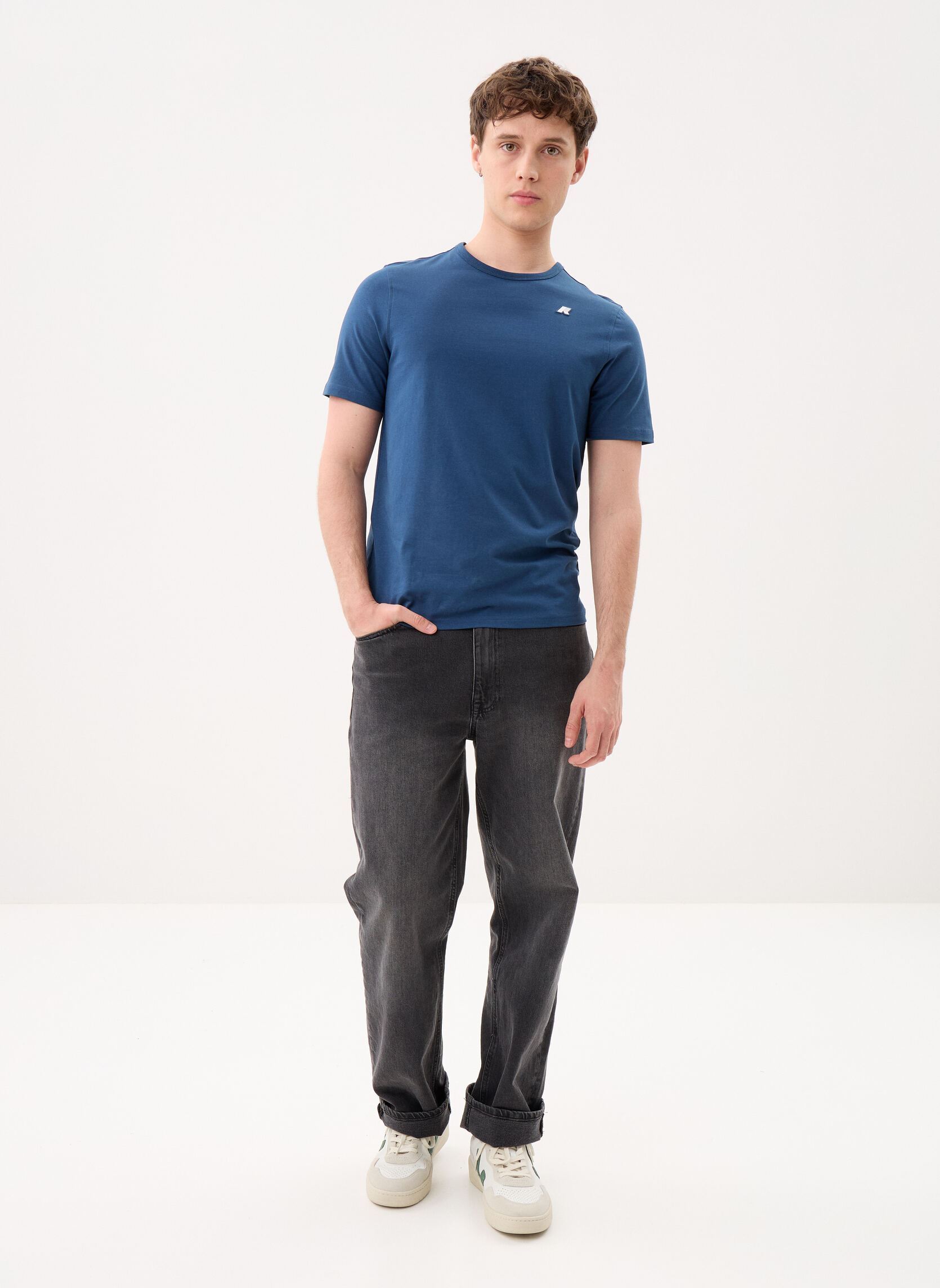 Kurzarm-T-Shirts Adame Light Stretch Jersey herren blau K-Way Kurzarm-T-Shirts Adame Light Stretch Jersey herren blau BLUE INSIGNIA