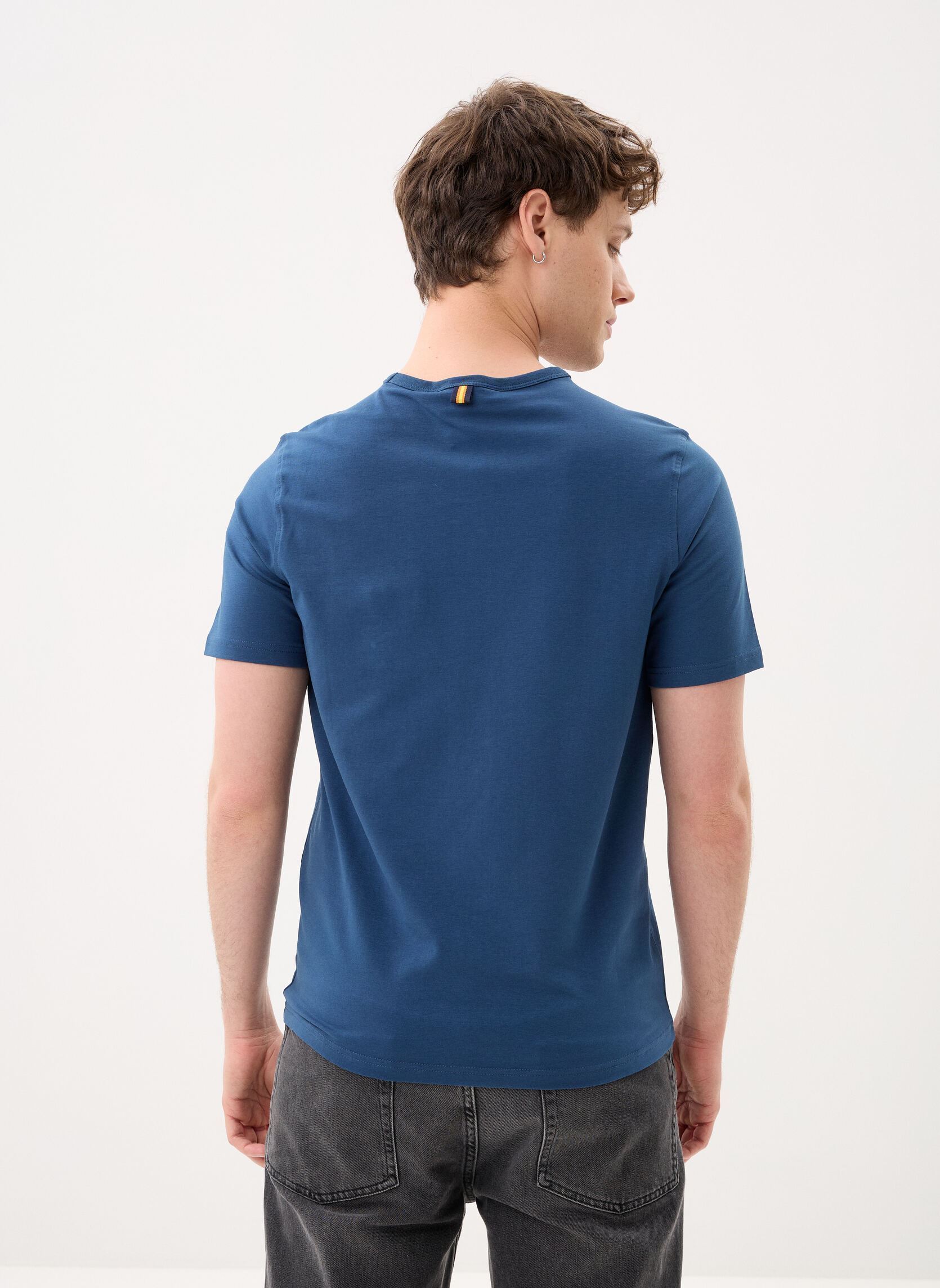 Kurzarm-T-Shirts Adame Light Stretch Jersey herren blau K-Way Kurzarm-T-Shirts Adame Light Stretch Jersey herren blau BLUE INSIGNIA
