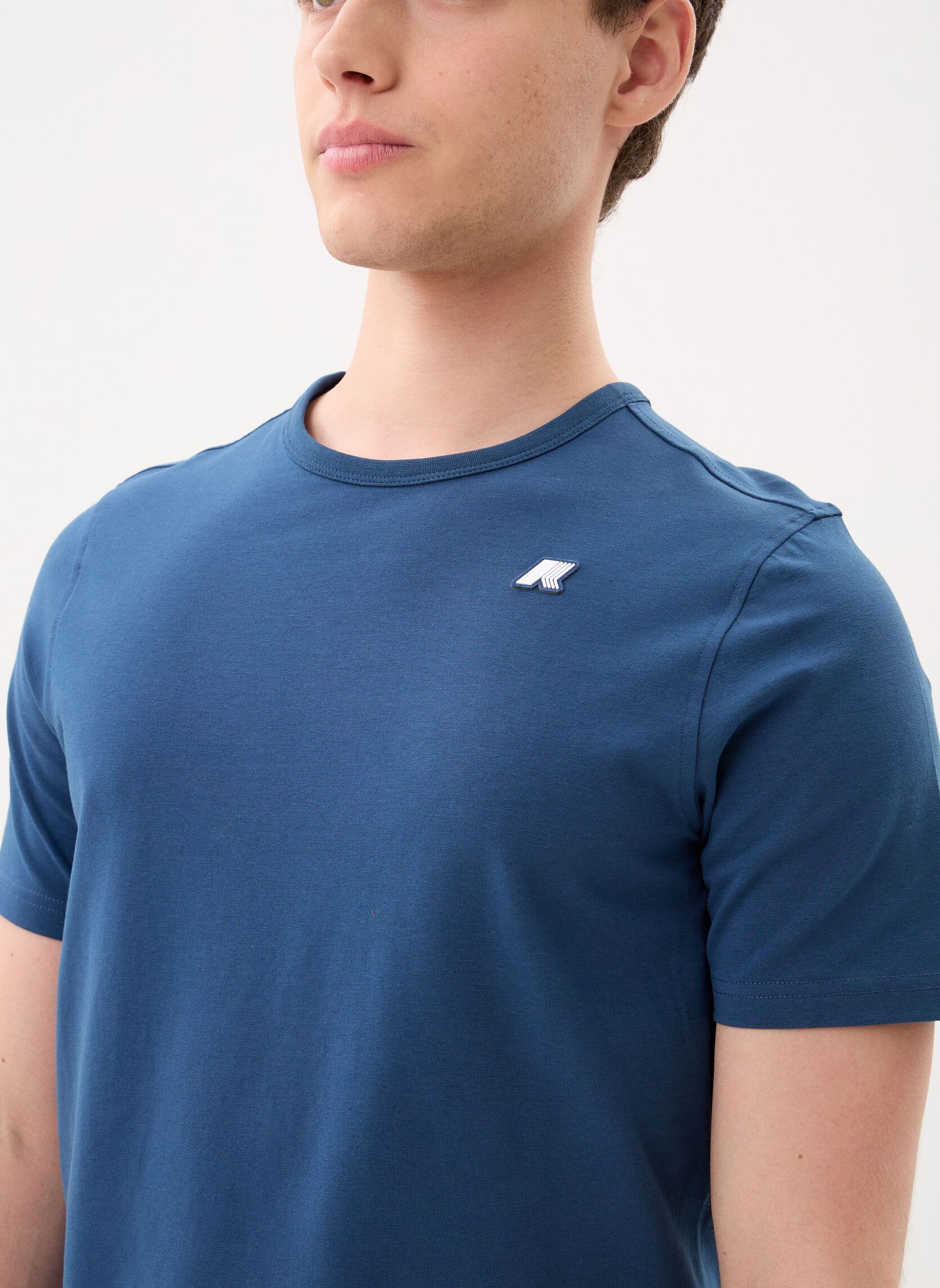 Kurzarm-T-Shirts Adame Light Stretch Jersey herren blau K-Way Kurzarm-T-Shirts Adame Light Stretch Jersey herren blau BLUE INSIGNIA
