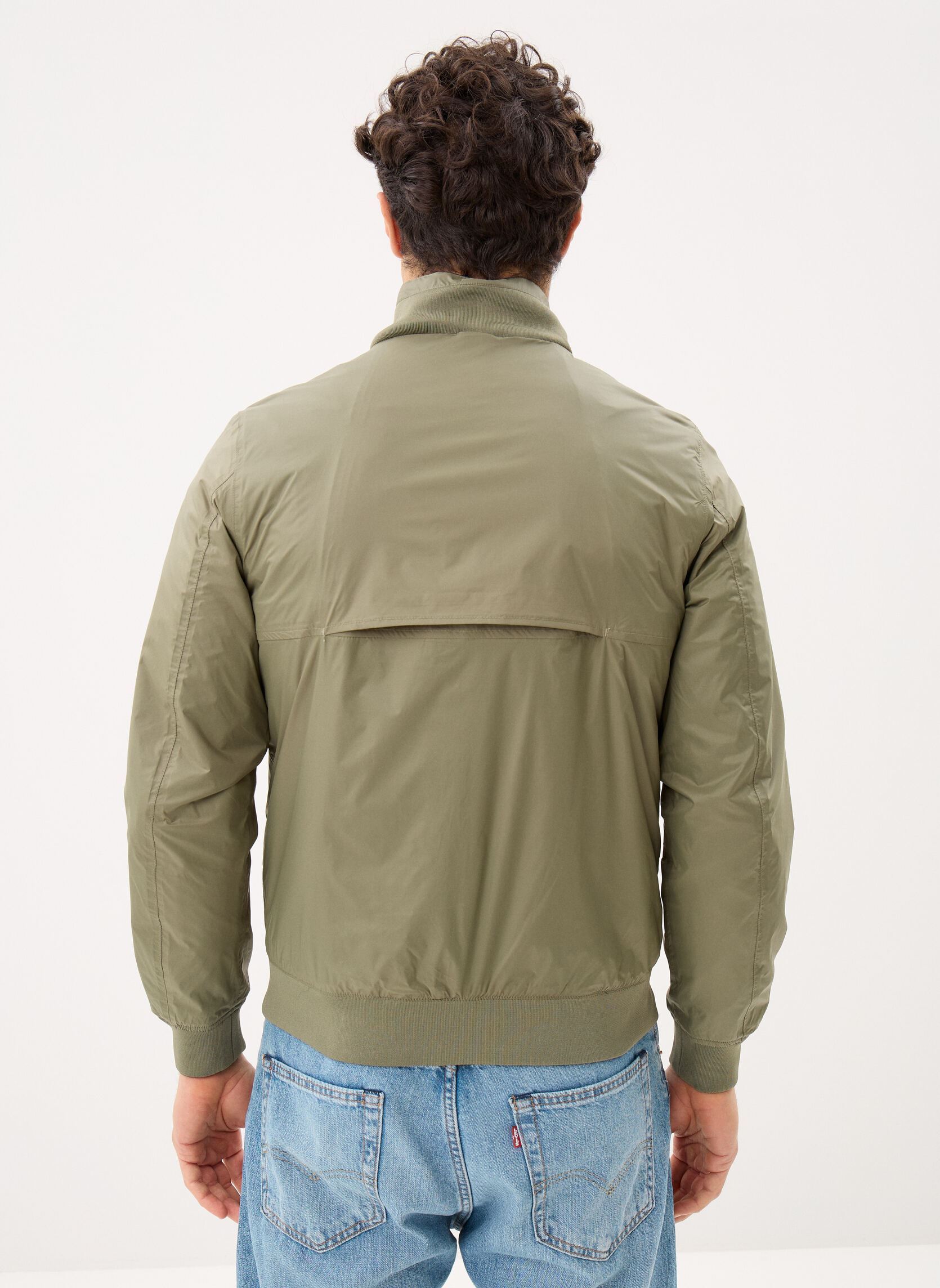 Jacken Arsene Cotton Double herren blau K-Way Jacken Arsene Cotton Double herren blau Blue Depth - Green Lichen