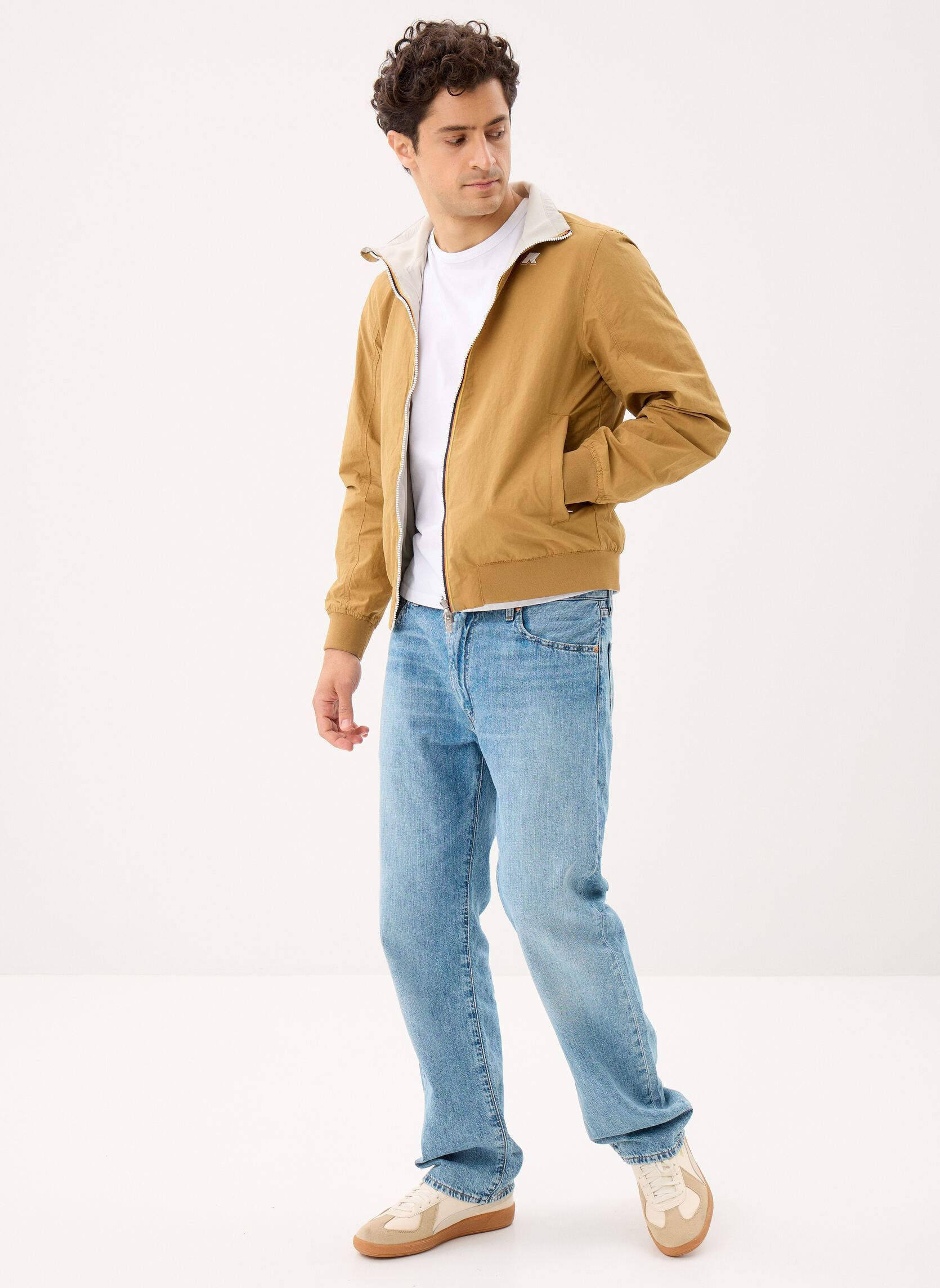 Jacken Arsene Cotton Double herren braun K-Way Jacken Arsene Cotton Double herren braun Brown Bistre - Beige Lt