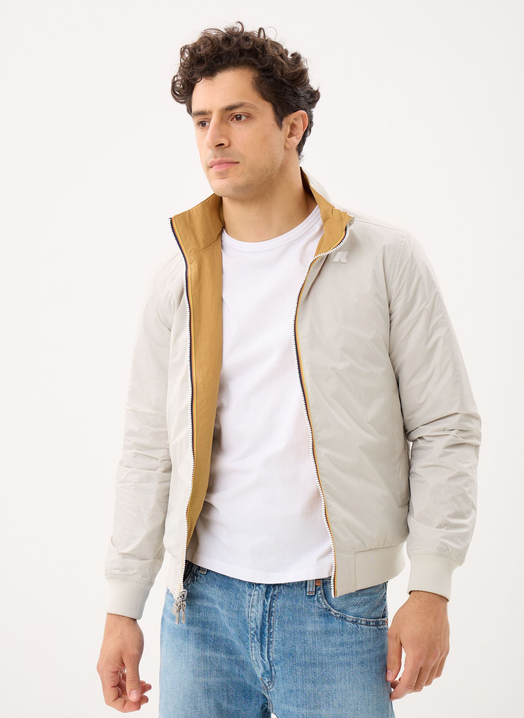 Jacken Arsene Cotton Double herren braun K-Way Jacken Arsene Cotton Double herren braun Brown Bistre - Beige Lt