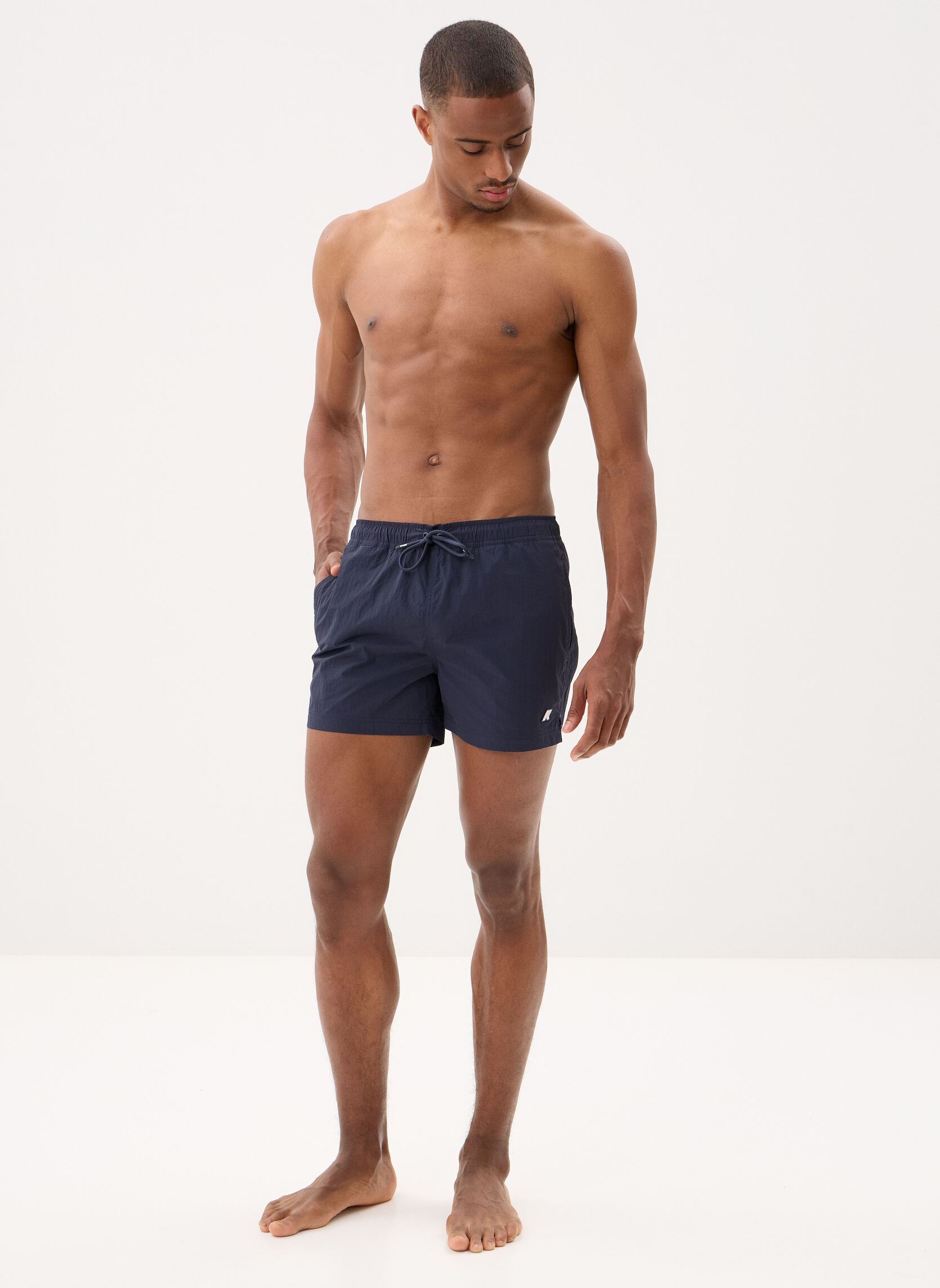 Zwemshorts Hazel Beach heren blauw K-Way Zwemshorts Hazel Beach heren blauw Blue Depth